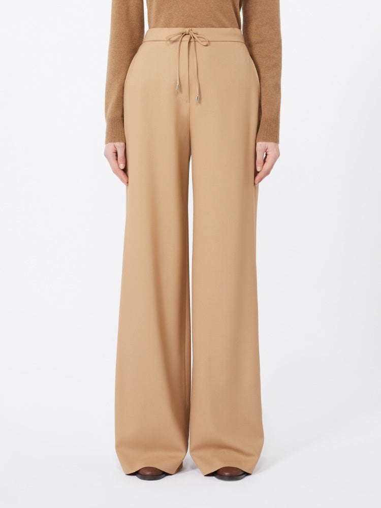 Pantalone a coulisse in saglia di lana<BR/> DENARO 012 MAX MARA STUDIO 