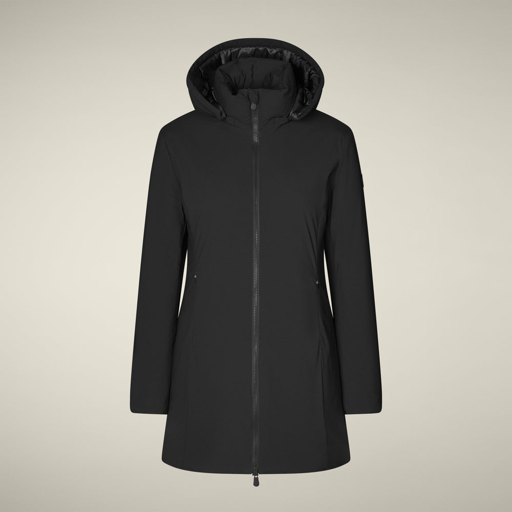 Parka donna animal free mod. Rachel nero<BR/> D40060W 10000 SAVE THE DUCK 