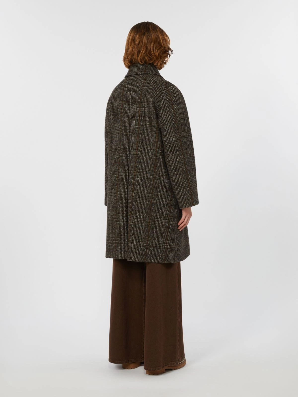 Cappotto midi in lana Principe di Galles PITONE 001 WEEKEND 