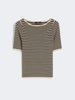 T-shirt aderente in viscosa stretch