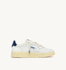 AUTRY SNEAKERSSNEAKERS MEDALIST LOW IN PELLE BIANCA E SUEDE BLUE DEPTHS