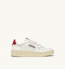 AUTRY SNEAKERSSNEAKERS MEDALIST LOW IN PELLE BIANCA E ROSSA