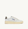 AUTRY SNEAKERSSNEAKERS MEDALIST LOW IN PELLE BIANCA E CHOCOLATE
