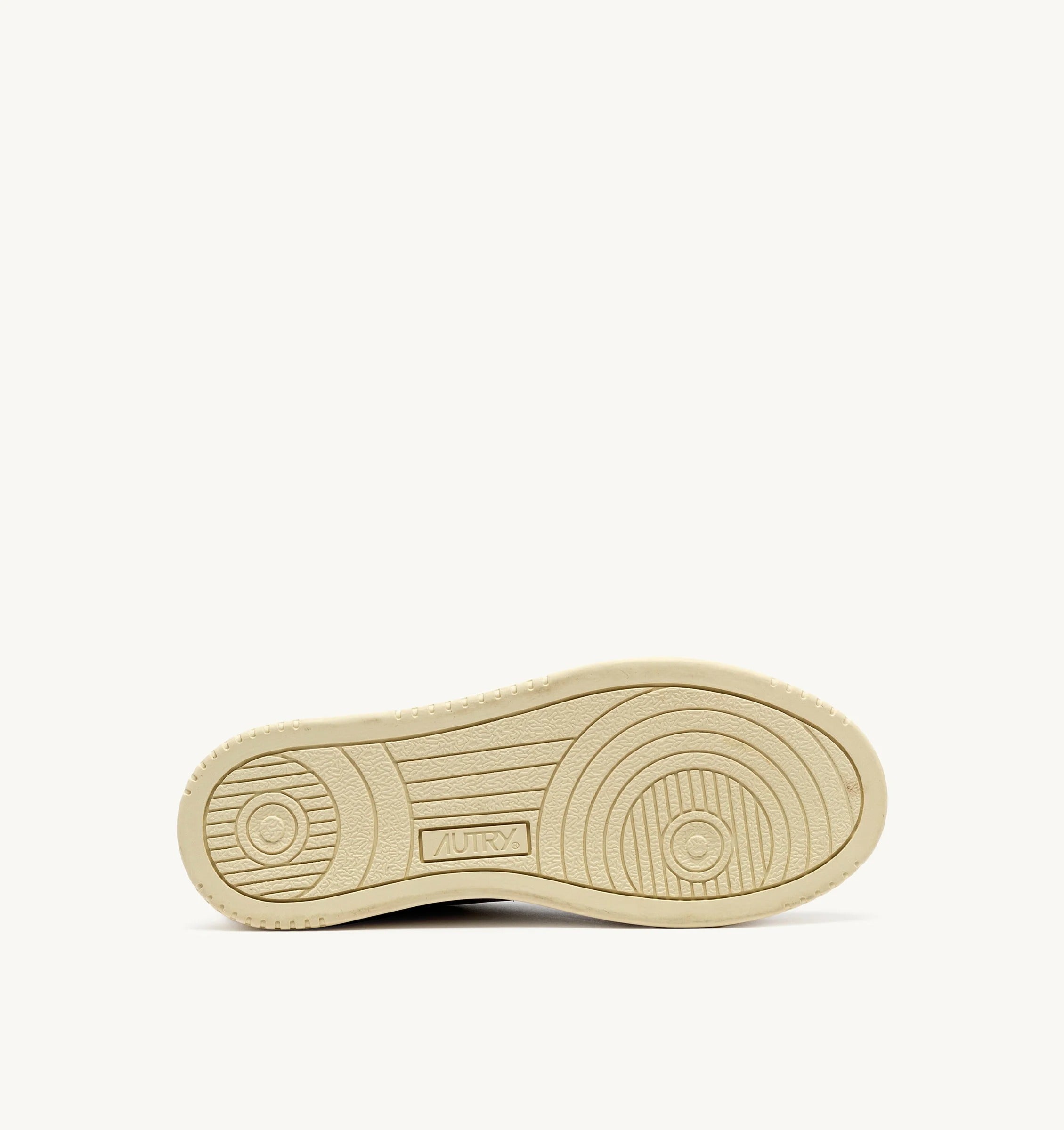 AUTRY SNEAKERS<BR/>SNEAKERS MEDALIST LOW IN PELLE BIANCA E NERA E SUEDE BEIGE AULM LS21 AUTRY ACTION SHOES 