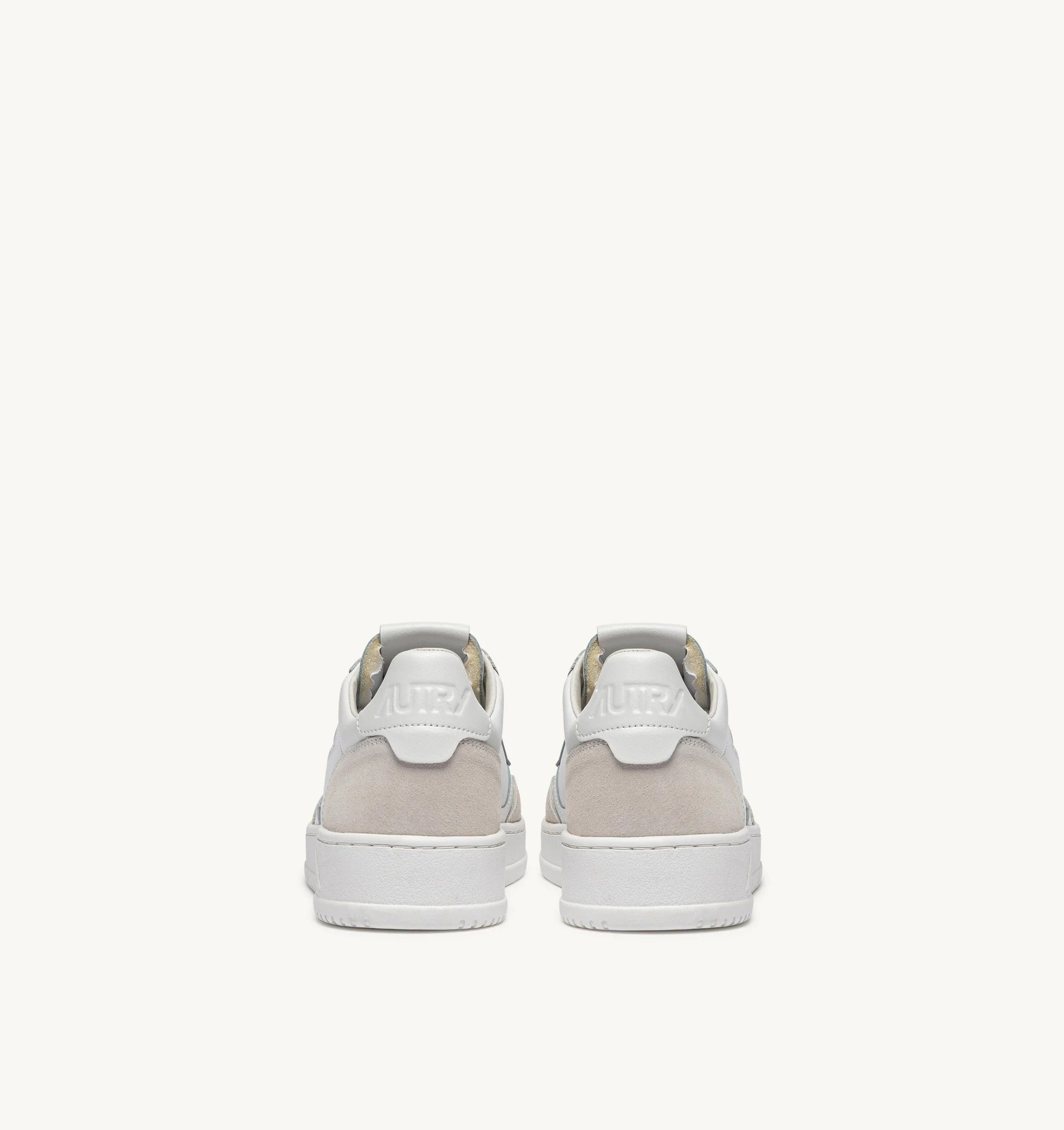 AUTRY SNEAKERS<BR/>SNEAKERS MEDALIST LOW IN SUEDE E PELLE BIANCA AULM LS30 AUTRY ACTION SHOES 