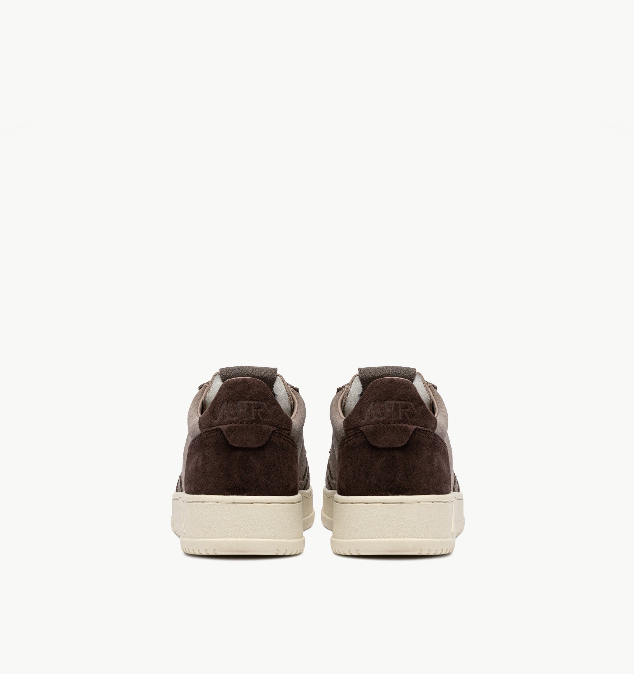 AUTRY SNEAKERS<BR/>SNEAKERS MEDALIST LOW TRICOLOR IN SUEDE TAUPE E COTTO AULM TS41 AUTRY ACTION SHOES 