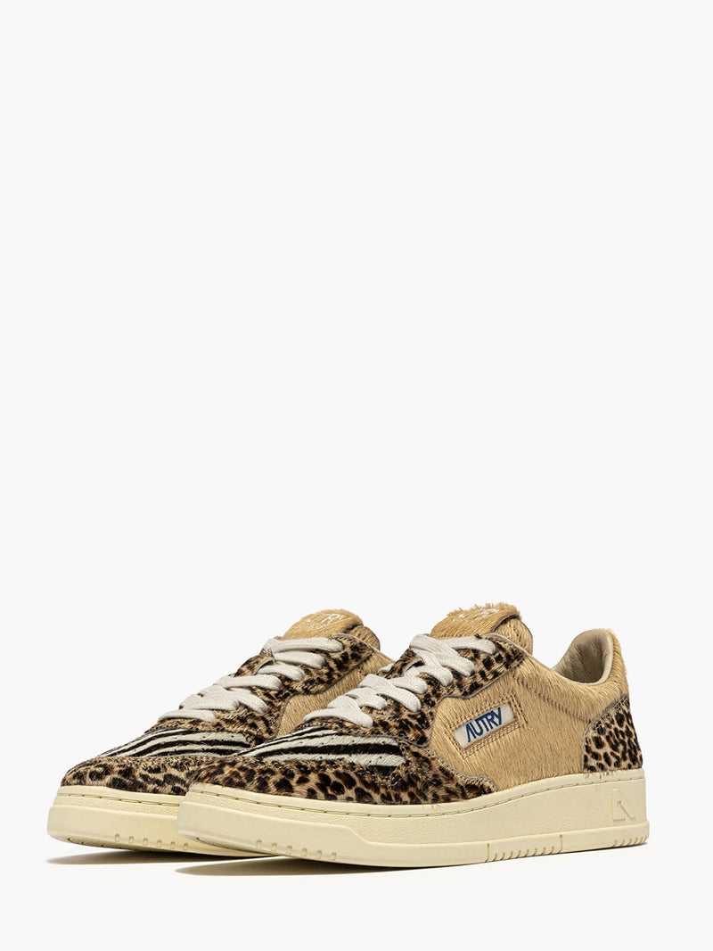 SNEAKERS DA DONNA AUTRY MEDALIST IN PELLE LEOPARDATA AULW JA02 AUTRY ACTION SHOES 