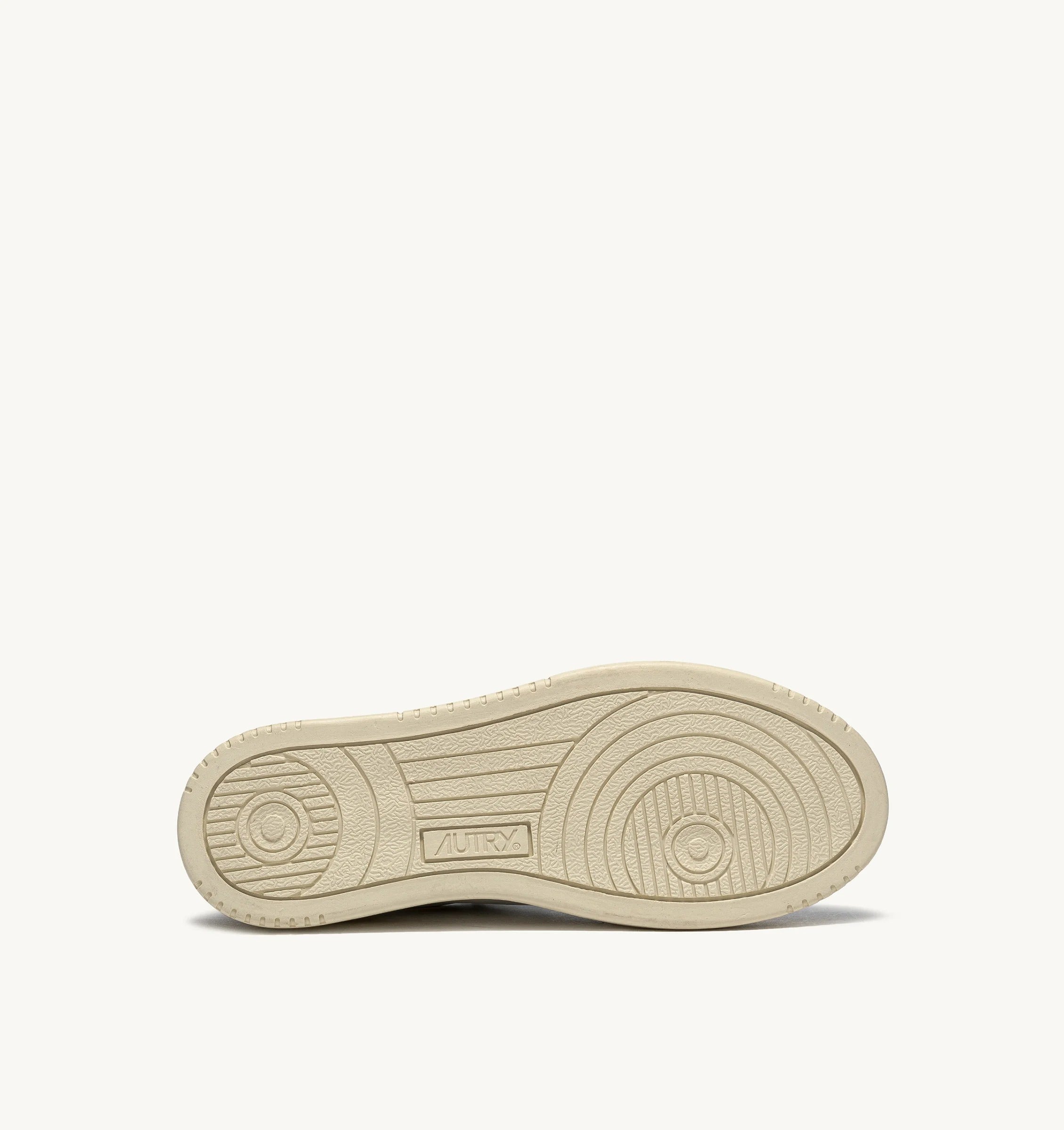 AUTRY SNEAKERS<BR/>SNEAKERS MEDALIST LOW IN PELLE BIANCA E POWDER E SUEDE BEIGE AULW LS37 AUTRY ACTION SHOES 