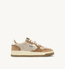 AUTRY SNEAKERSSNEAKERS MEDALIST LOW IN SUEDE PLATINO E BEIGE SUGAR