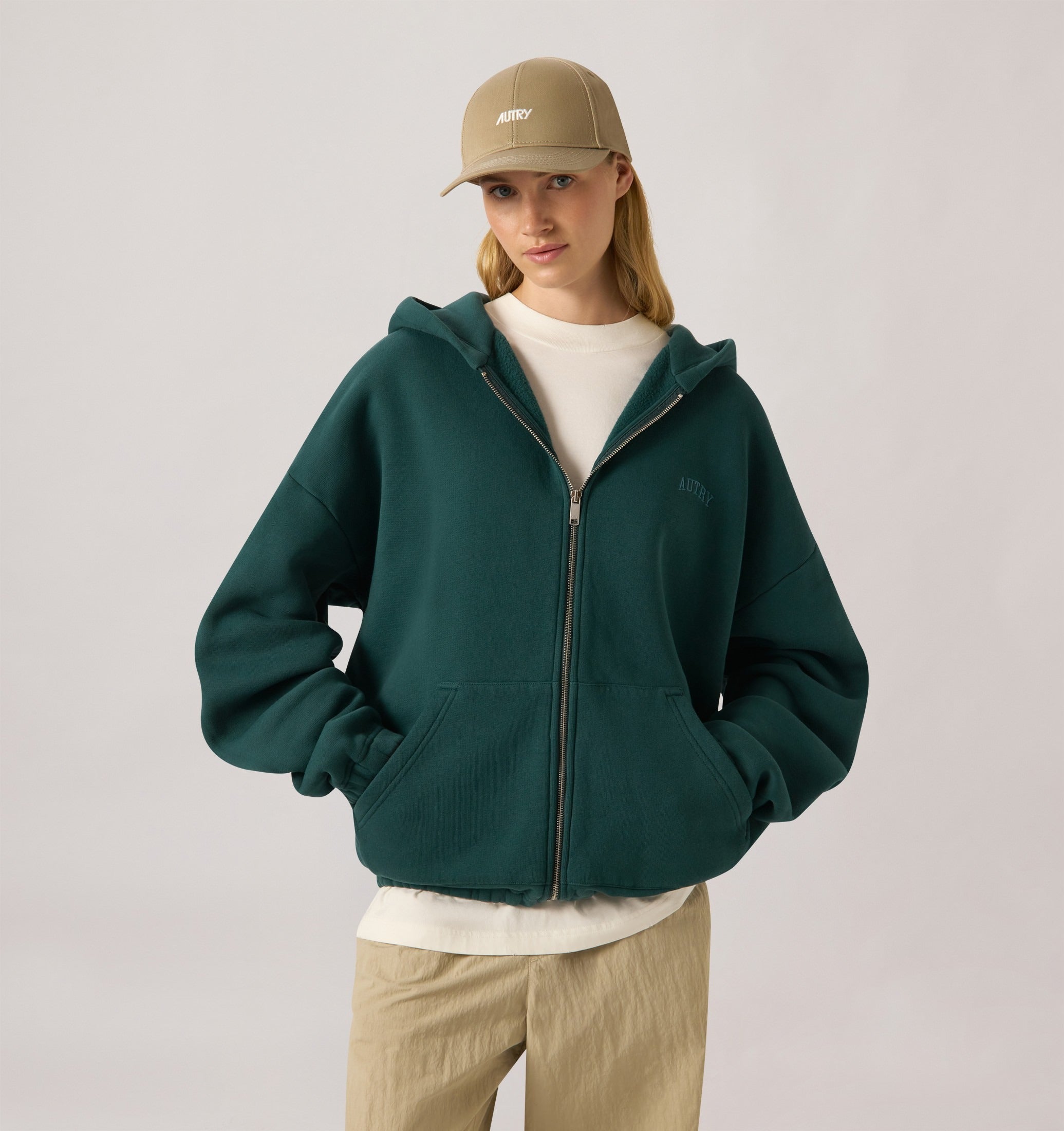 AUTRY ABBIGLIAMENTO<BR/>FELPA CON ZIP UNISEX HIPX 121F AUTRY ACTION SHOES 