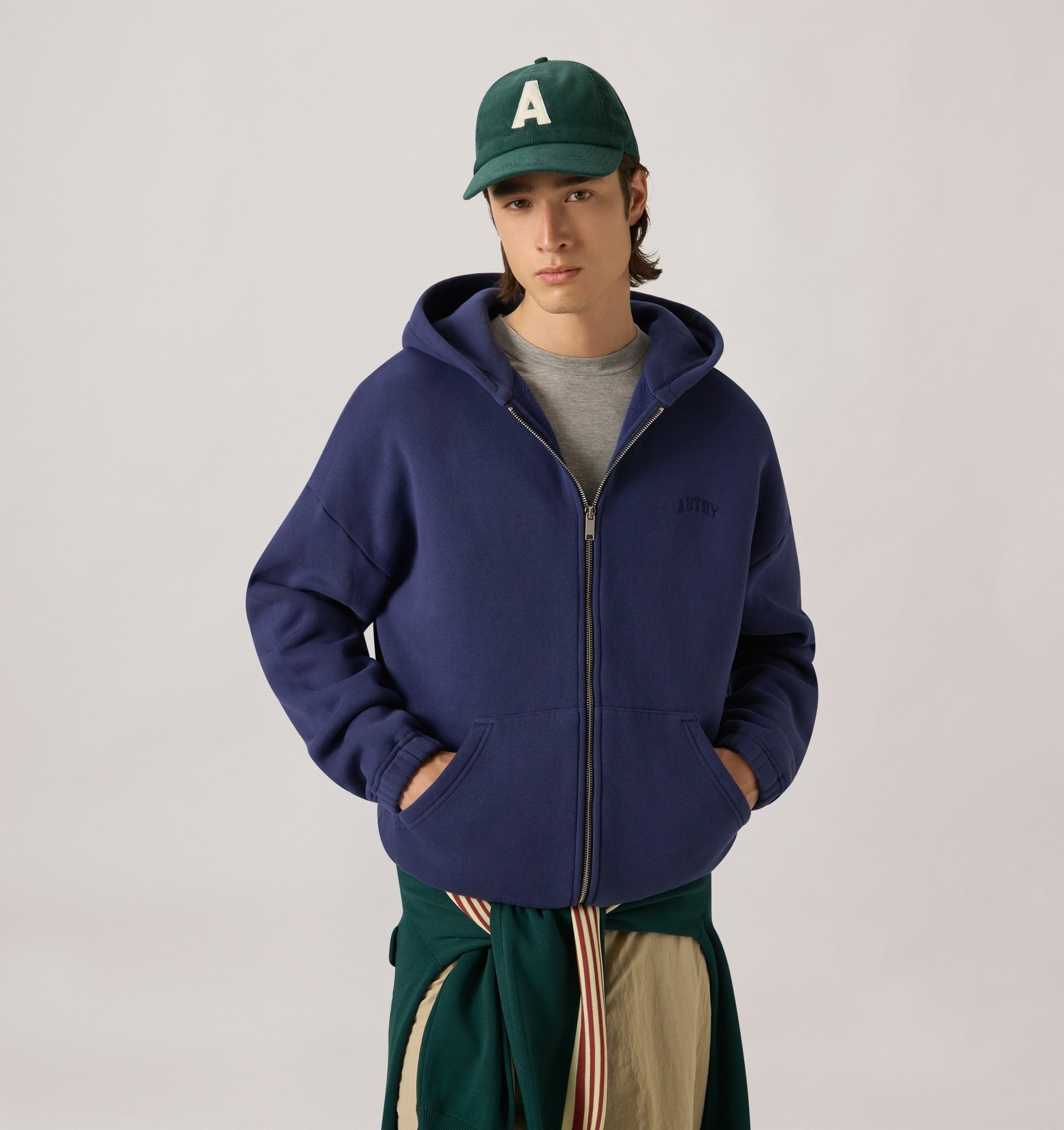 AUTRY ABBIGLIAMENTO<BR/>FELPA CON ZIP UNISEX HIPX 121T AUTRY ACTION SHOES 