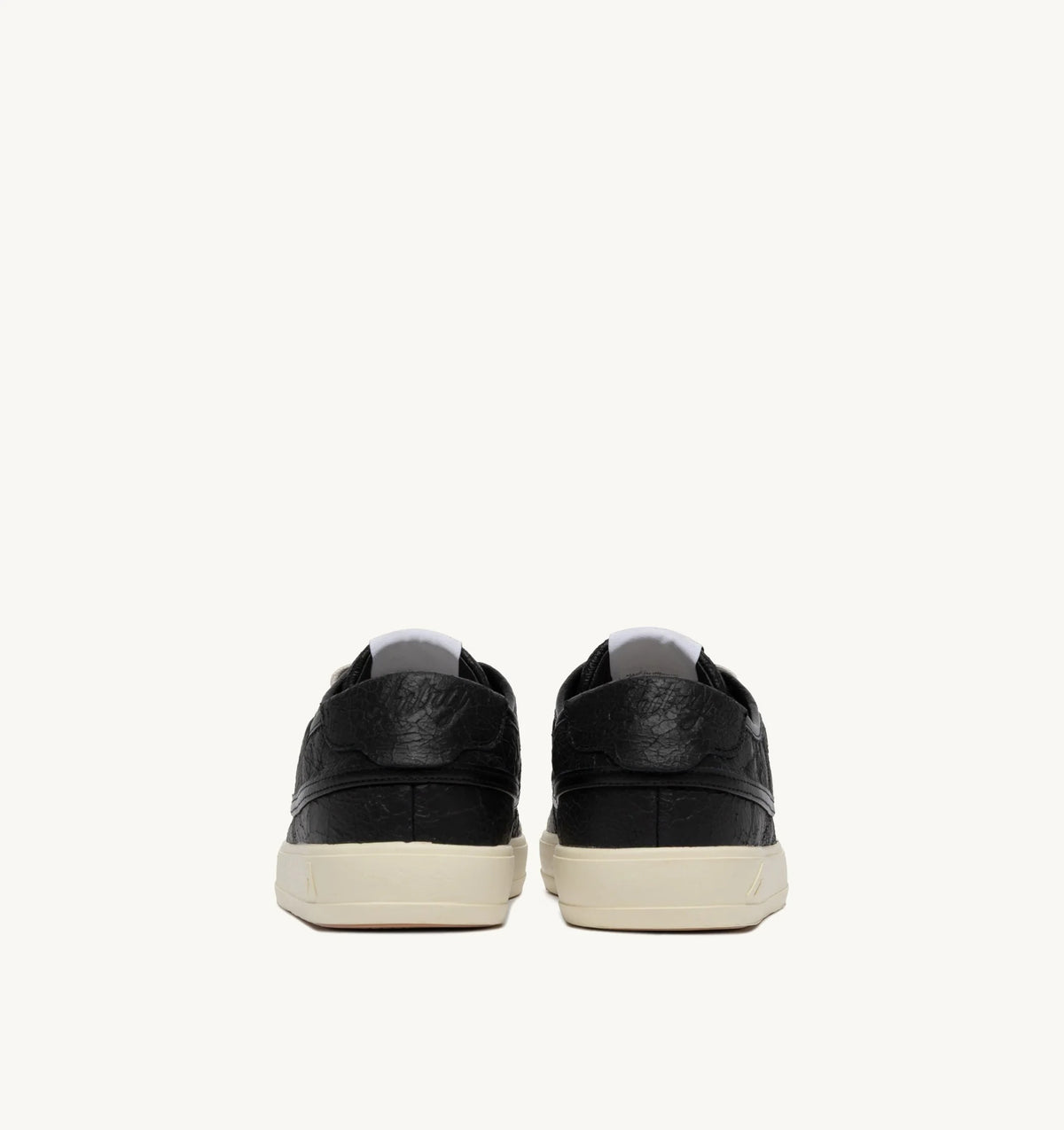 SNEAKERS WINDSCAPE LOW IN PELLE CRAQUELÉ NERA E SAND SCLM KJ02 AUTRY ACTION SHOES 
