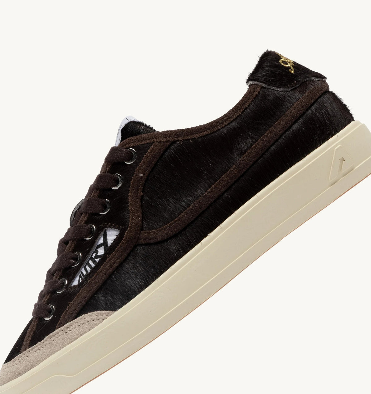 SNEAKERS WINDSCAPE LOW EFFETTO CAVALLINO MARRONE<BR/> SCLW JP04 AUTRY ACTION SHOES 