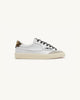SNEAKERS WINDSCAPE LOW IN PELLE BIANCA E LEOPARD PRINT