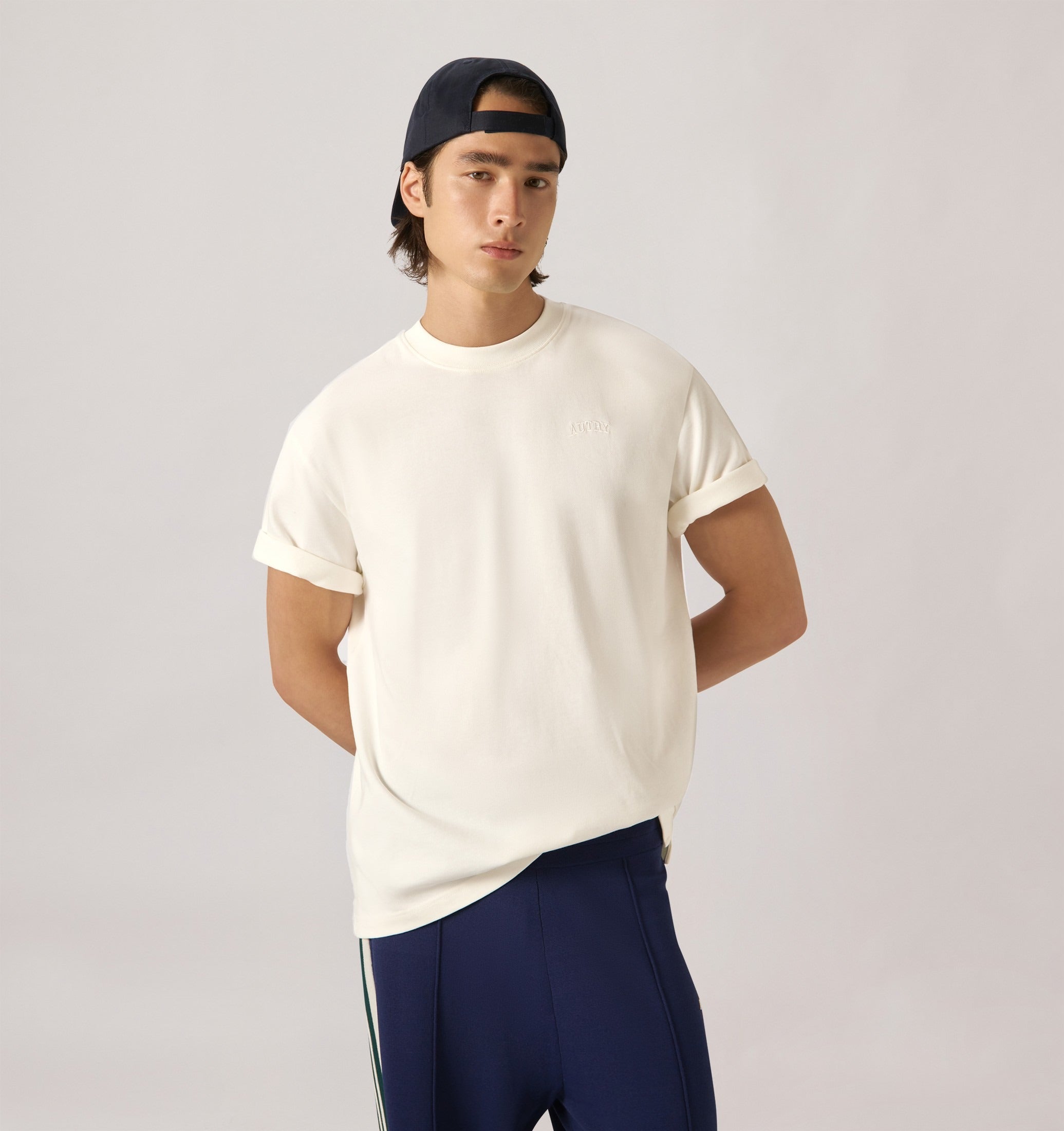 AUTRY ABBIGLIAMENTO<BR/>T-SHIRT CON LOGO TONO SU TONO UNISEX TSPX 111A AUTRY ACTION SHOES 