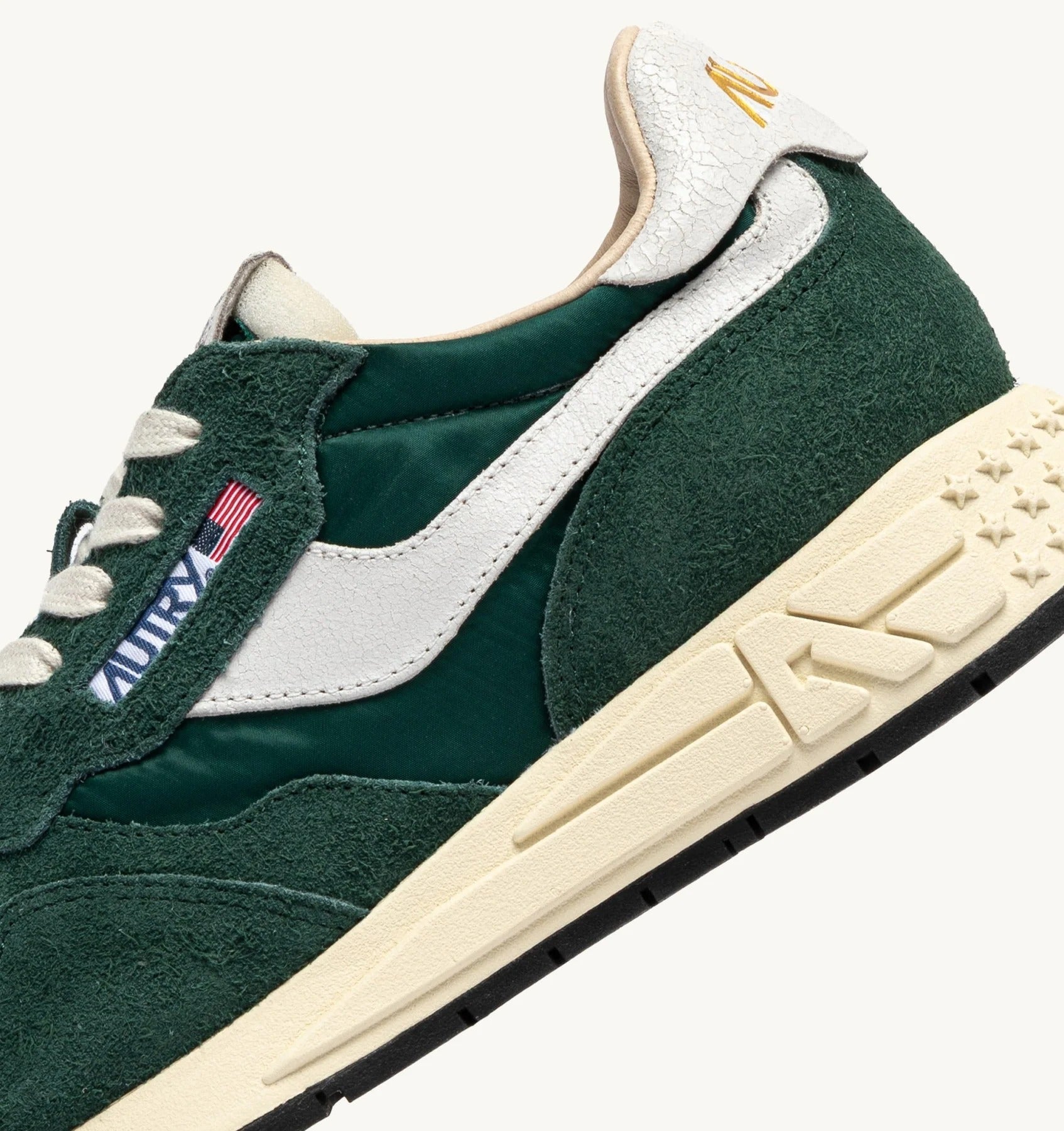 AUTRY SNEAKERS<BR/>SNEAKERS REELWIND LOW IN NYLON E SUEDE BIANCO E BOTANICAL GARDEN WWLM NC41 AUTRY ACTION SHOES 