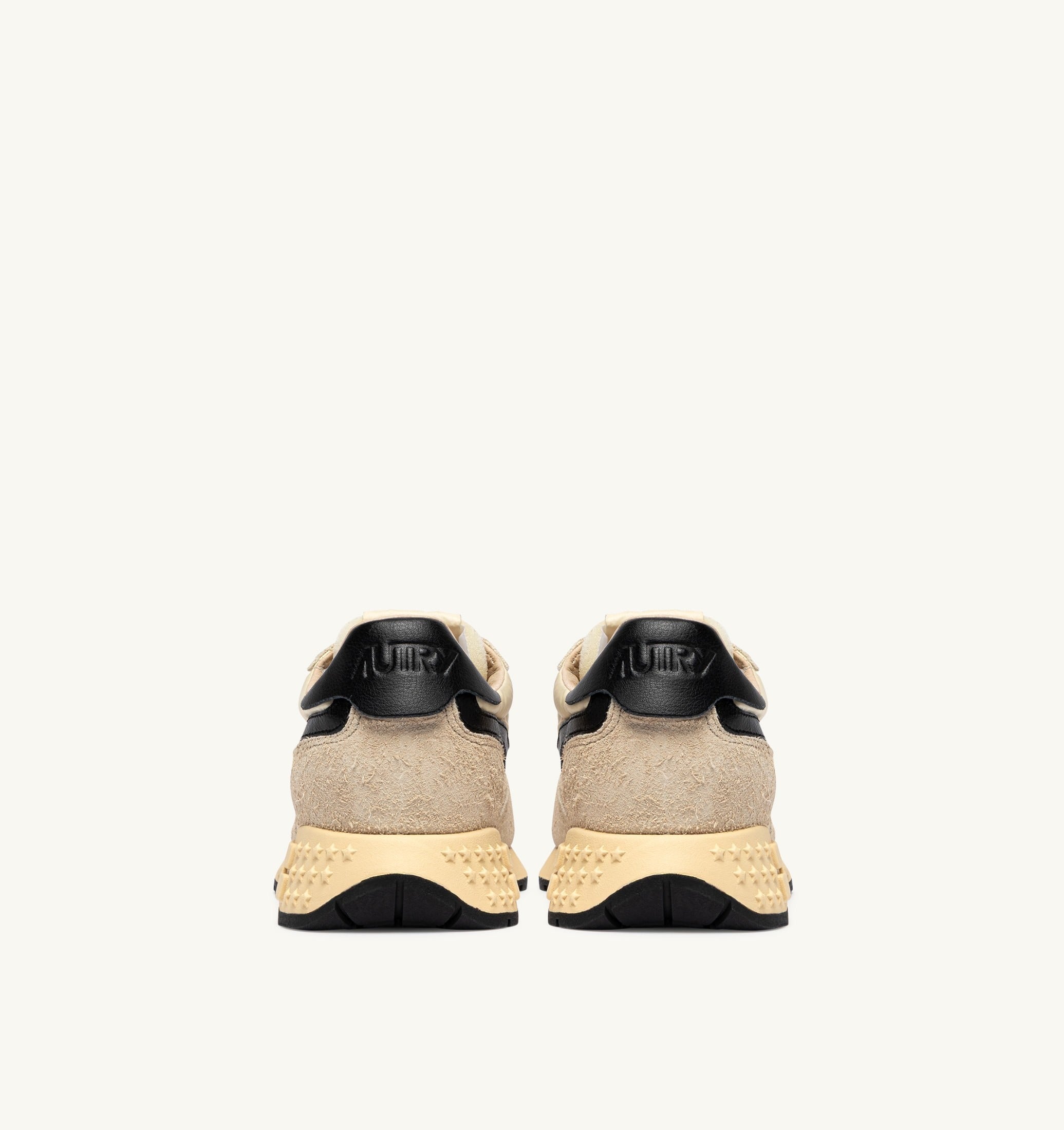 AUTRY SNEAKERS<BR/>SNEAKERS REELWIND LOW IN NYLON E SUEDE ECRU E NERO WWLM UT60 AUTRY ACTION SHOES 