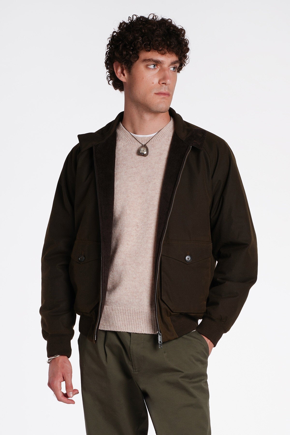 G9 Waxed Pocket<BR/>Deep moss BRCPS0992UT1998 6054 BARacuta 