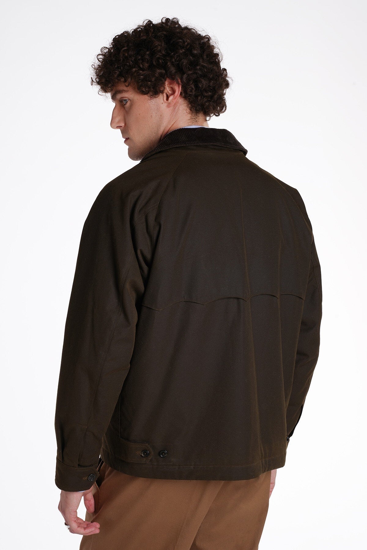 Giacca Deck cerata<BR/>Deep moss BRCPS1142UT1998 6054 BARacuta 