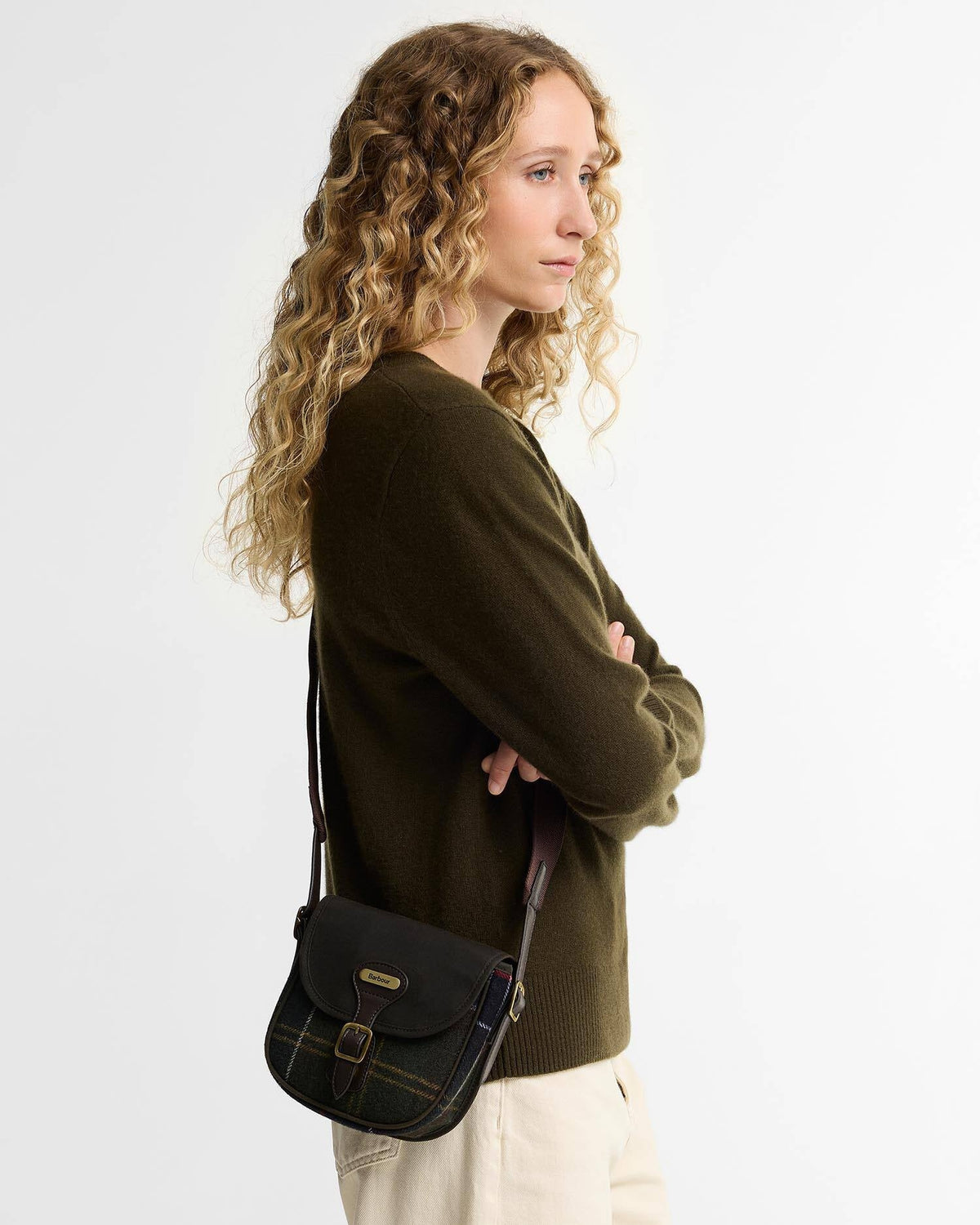 Mini borsa a tracolla Whitley in tartan LBA0544 TN11 BARBOUR 