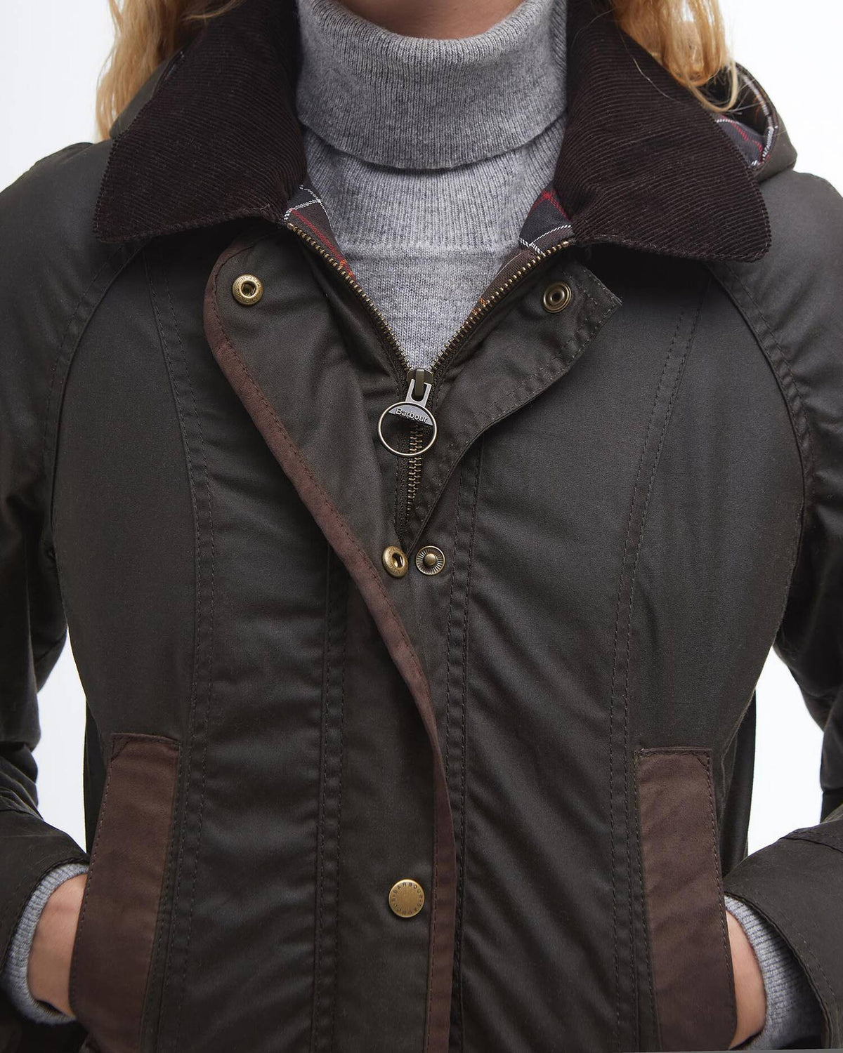 Giacca donna in cotone cerato Bower LWX0534 OL71 BARBOUR 