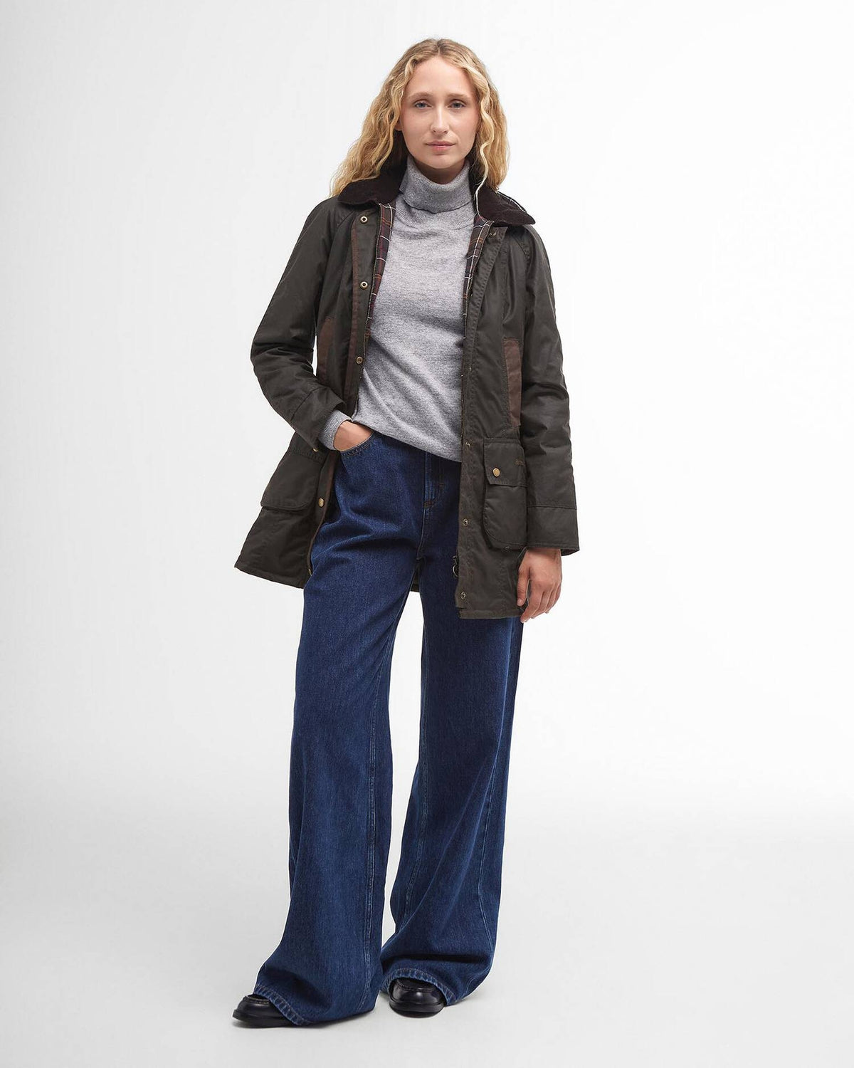 Giacca donna in cotone cerato Bower LWX0534 OL71 BARBOUR 
