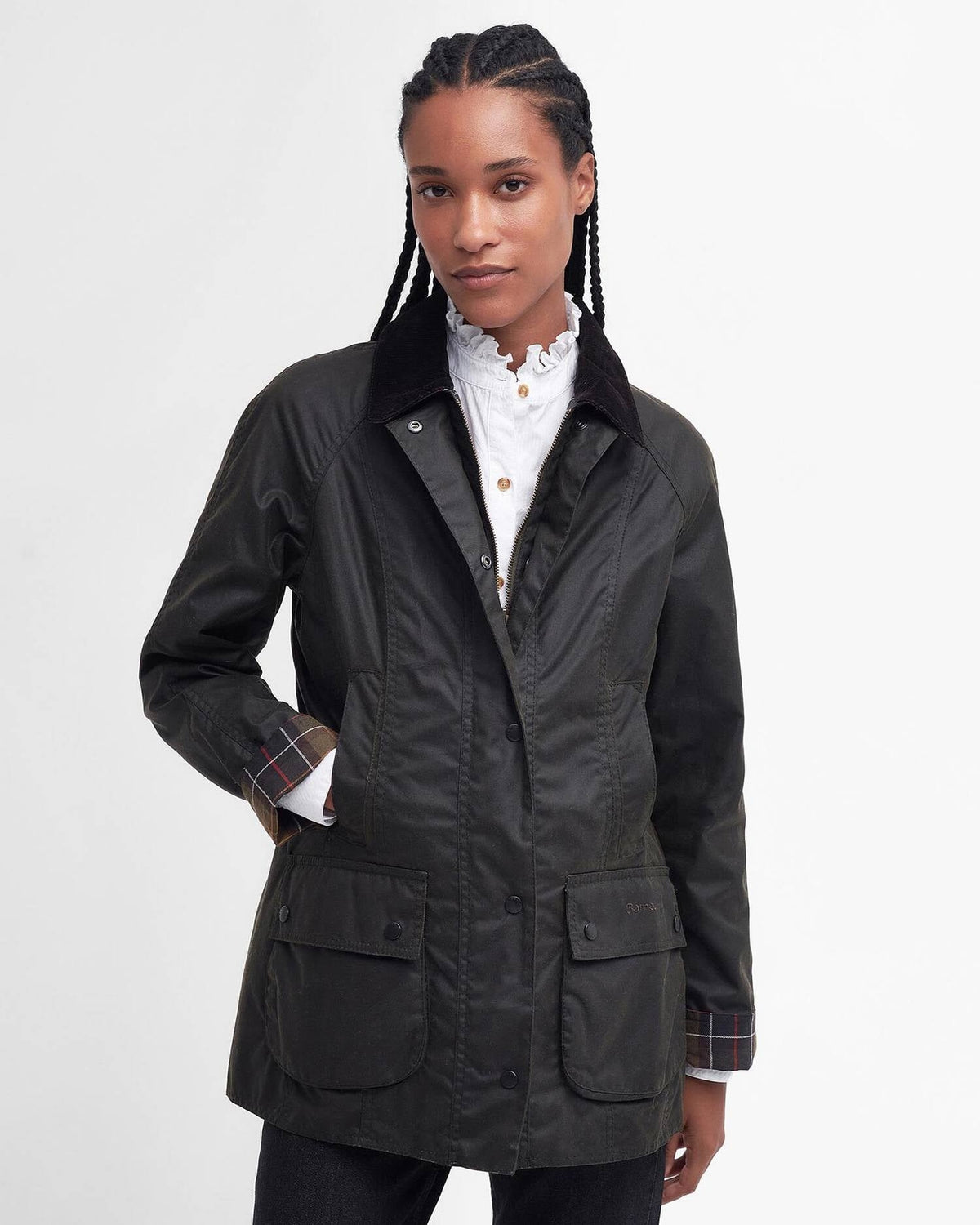 Giacca donna in cotone cerato Beadnell LWX0668 OL71 BARBOUR 