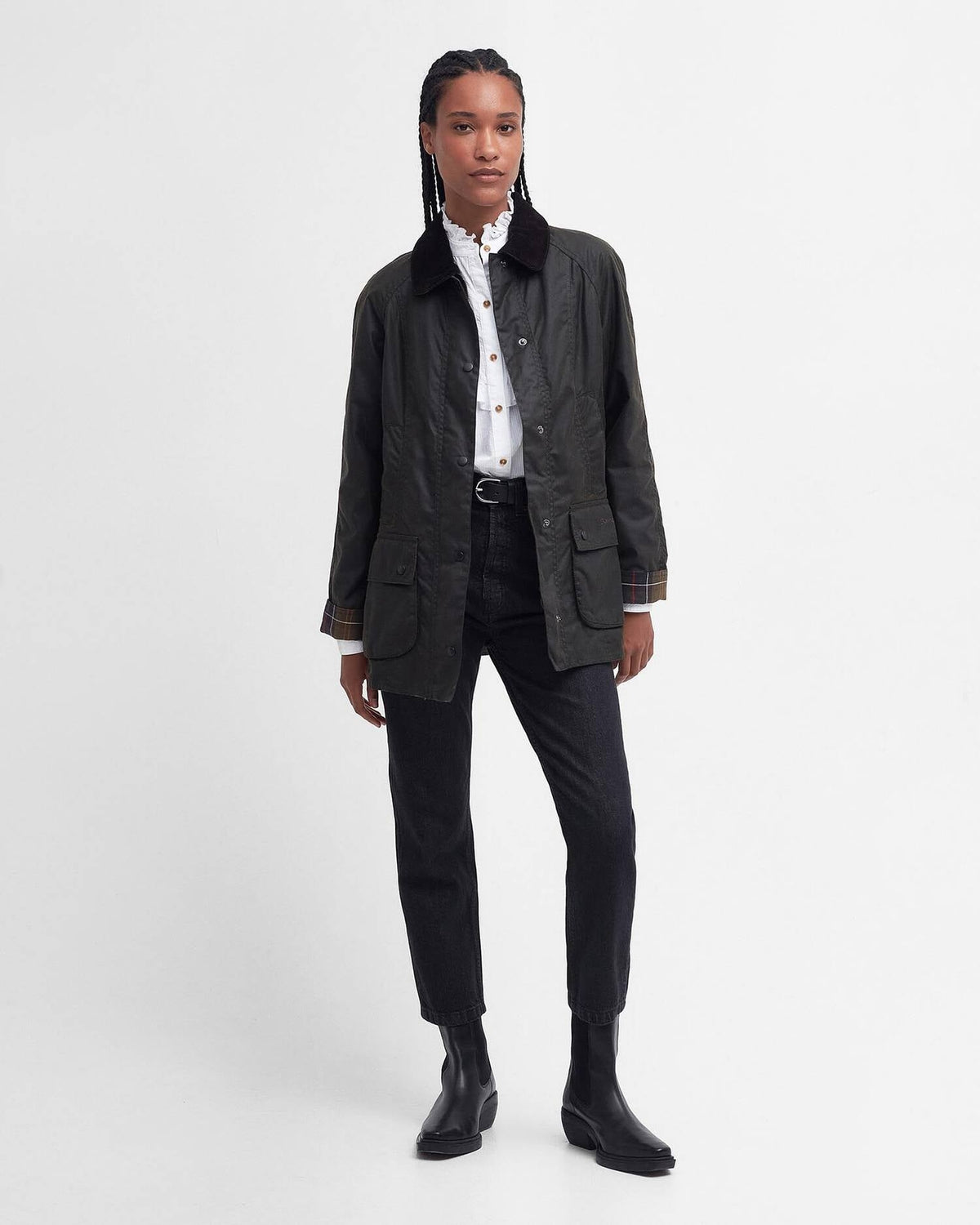 Giacca donna in cotone cerato Beadnell LWX0668 OL71 BARBOUR 