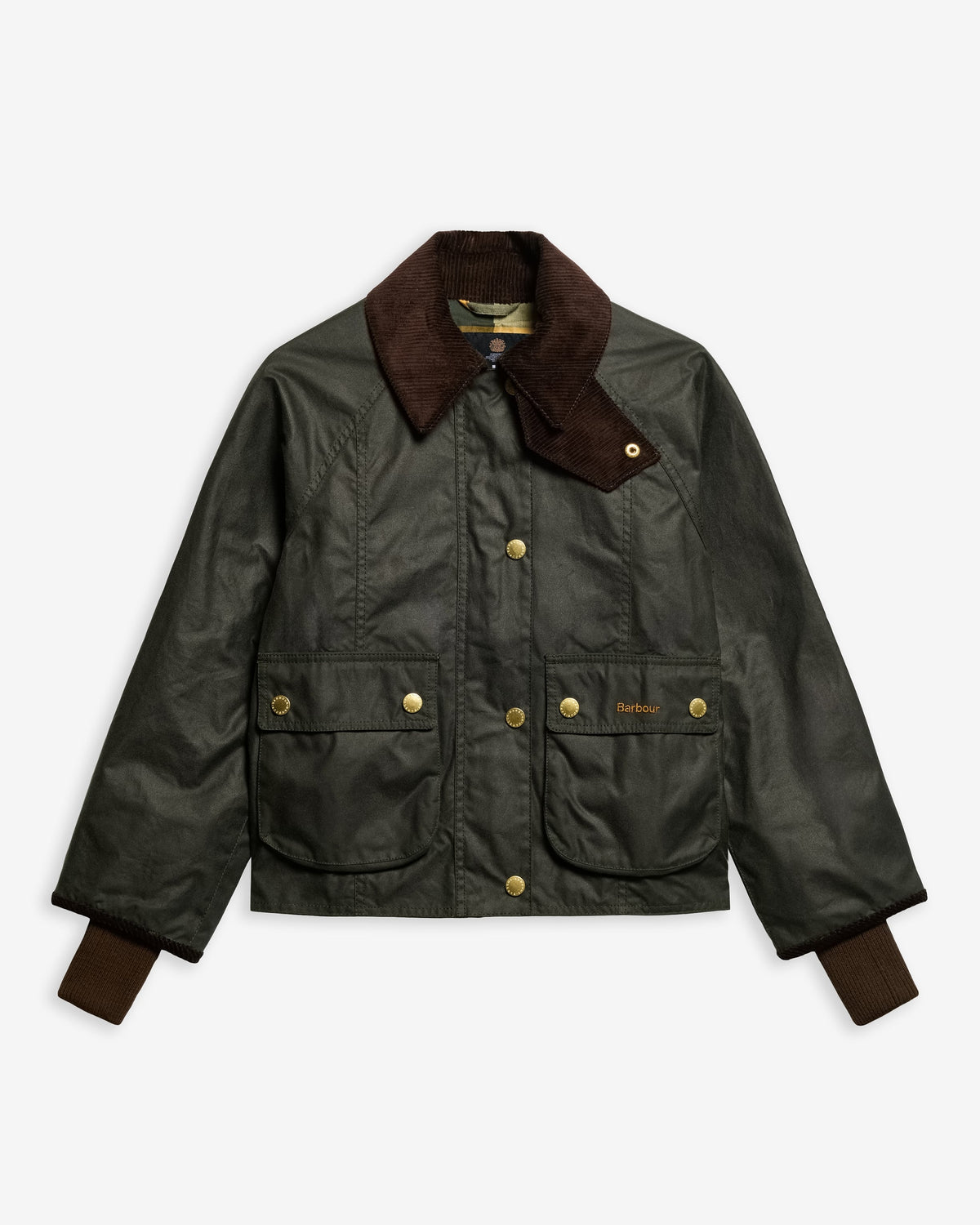 Giacca cerata Beadnell dal taglio crop LWX1403 SG51 BARBOUR 
