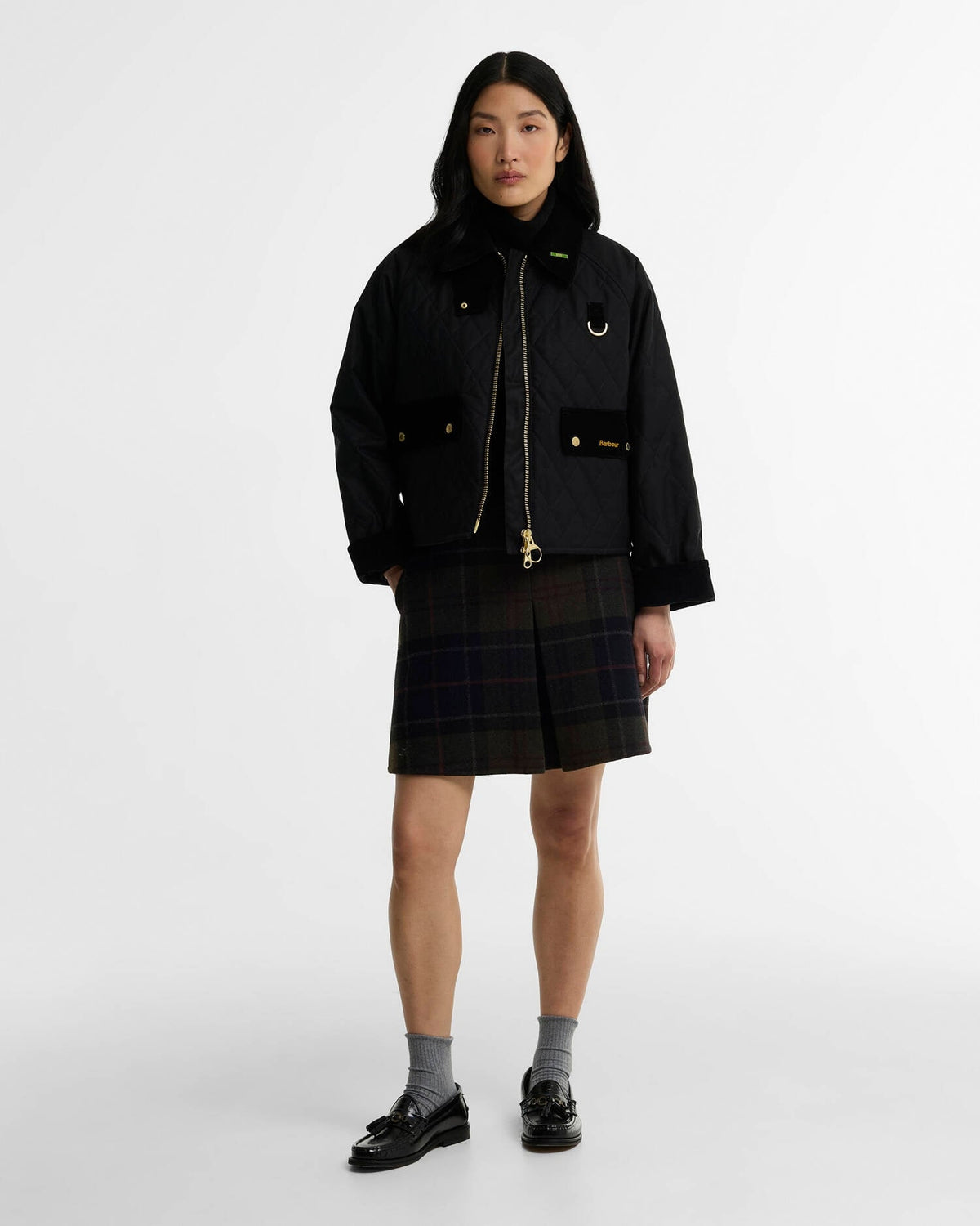 Giacca cerata trapuntata Spey Icons LWX1580 BK71 BARBOUR 