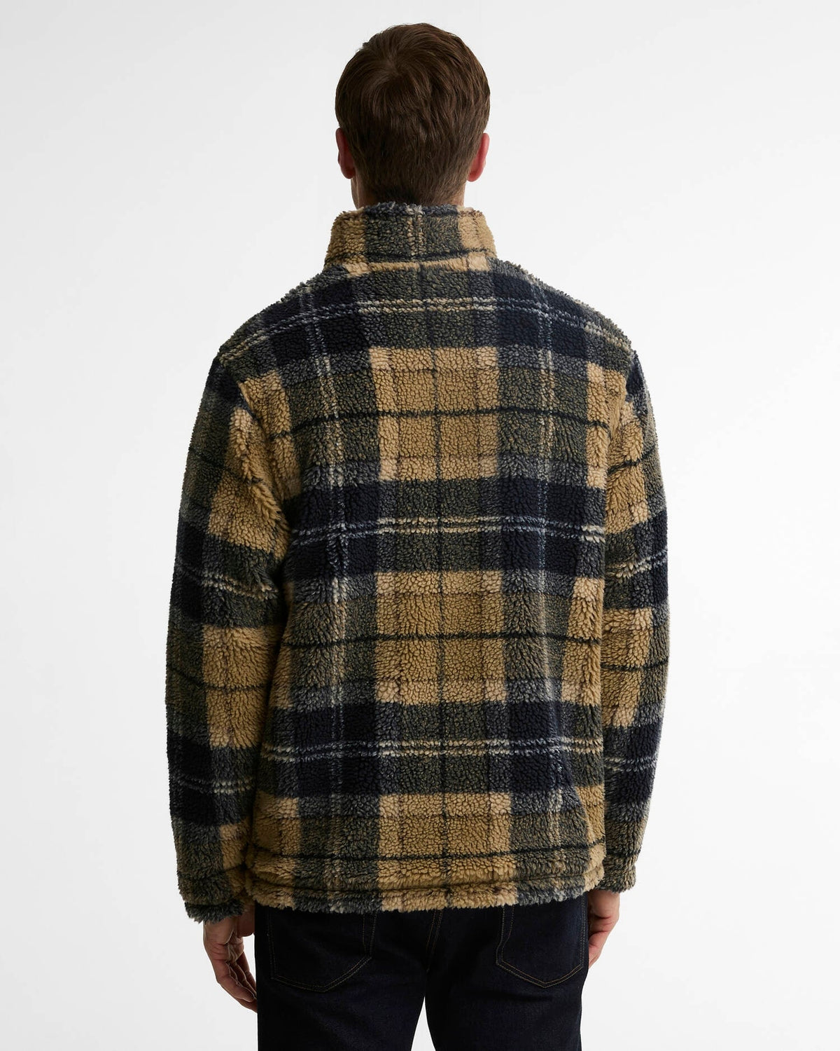Pile sherpa con motivo tartan MFL0187 TN39 BARBOUR 