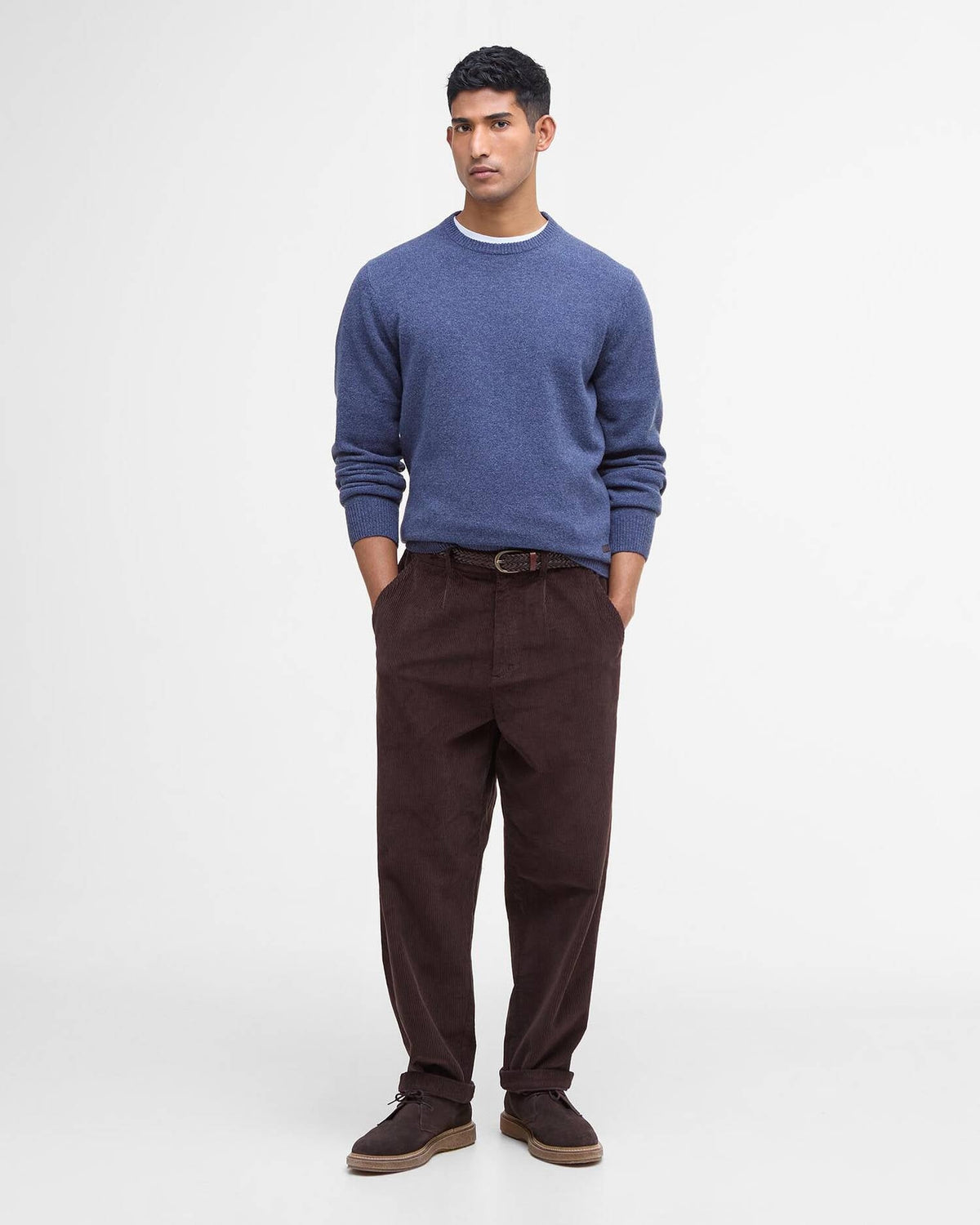 Maglione girocollo Essential MKN0584 IN72 BARBOUR 