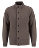 Cardigan con zip e bottoni Patch