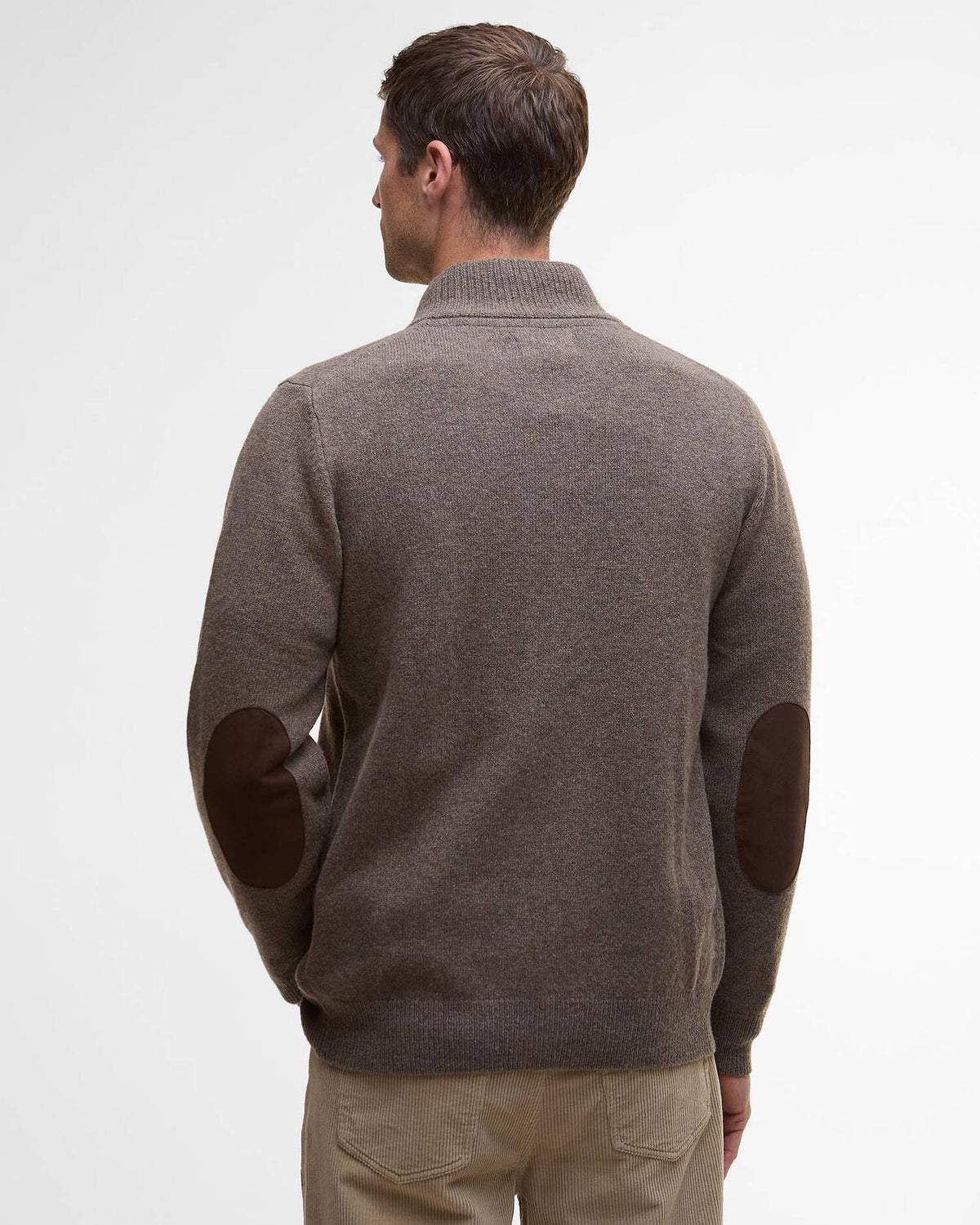Cardigan con zip e bottoni Patch MKN0731 ST52 BARBOUR 