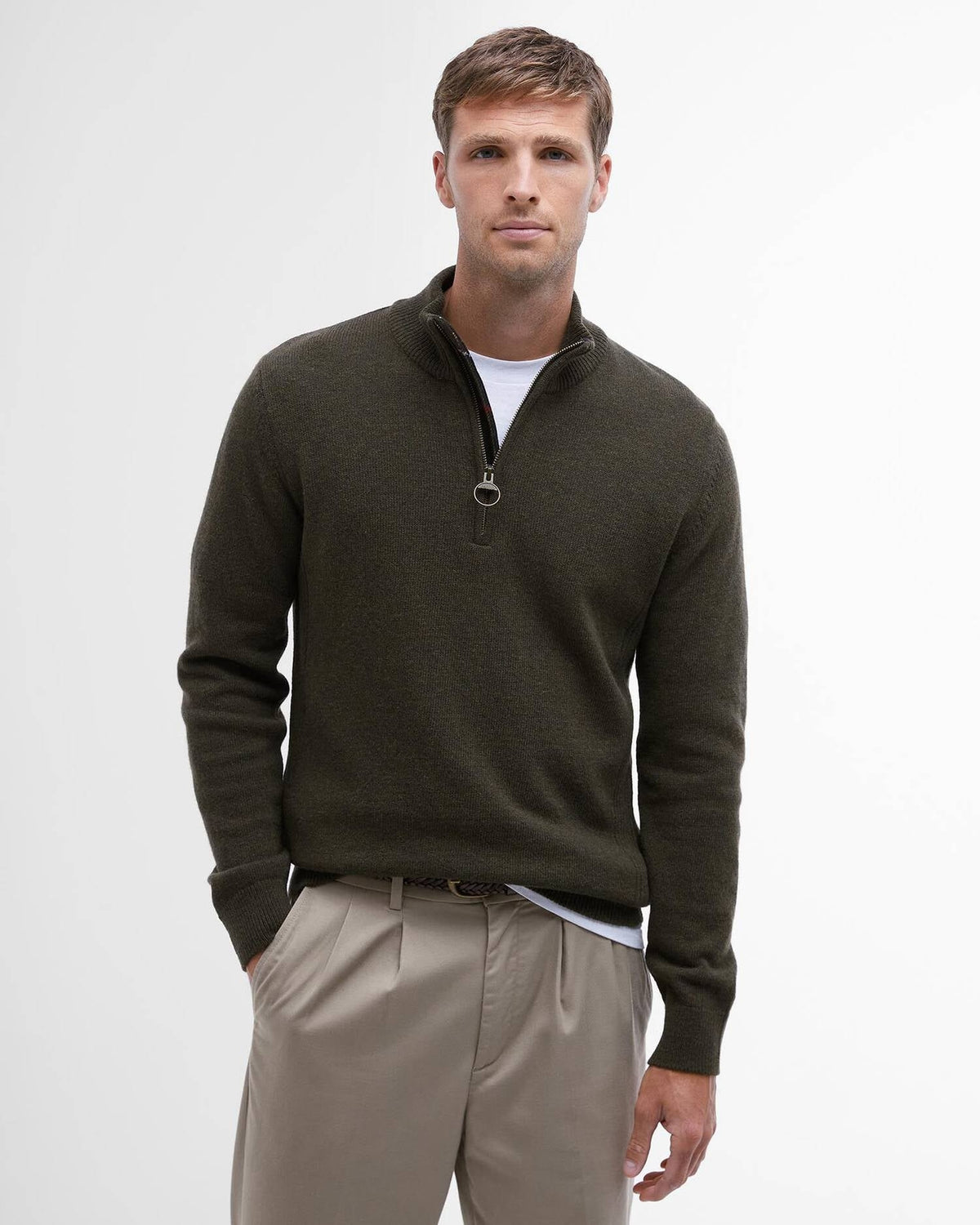 Maglia con mezza zip Holden MKN0837 OL91 BARBOUR 