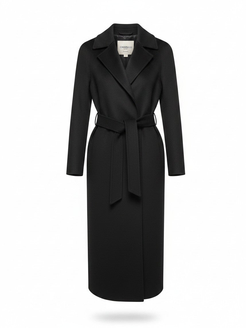 Cappotto SIRI Chiarulli in puro Cachemire SIRI NERO CHIARULLI 