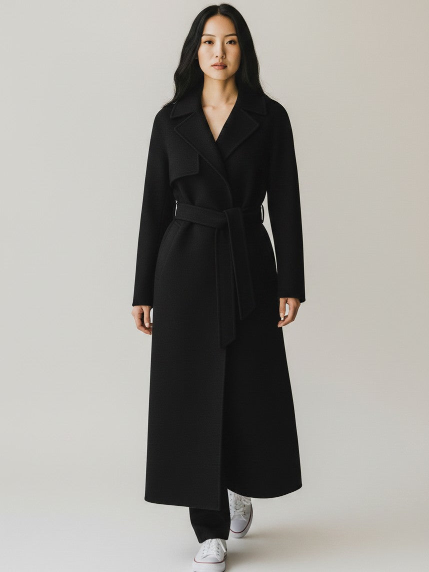 Cappotto SIRI Chiarulli in puro Cachemire SIRI NERO CHIARULLI 