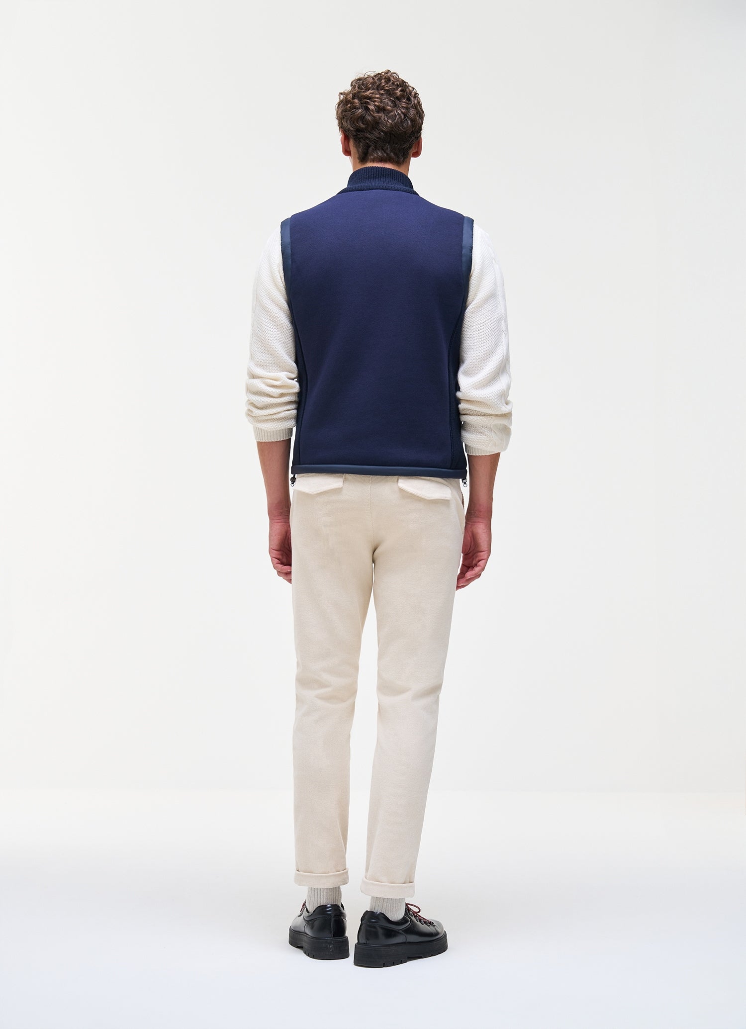 Gilet con inserti in maglia 11000013 68 COLMAR 