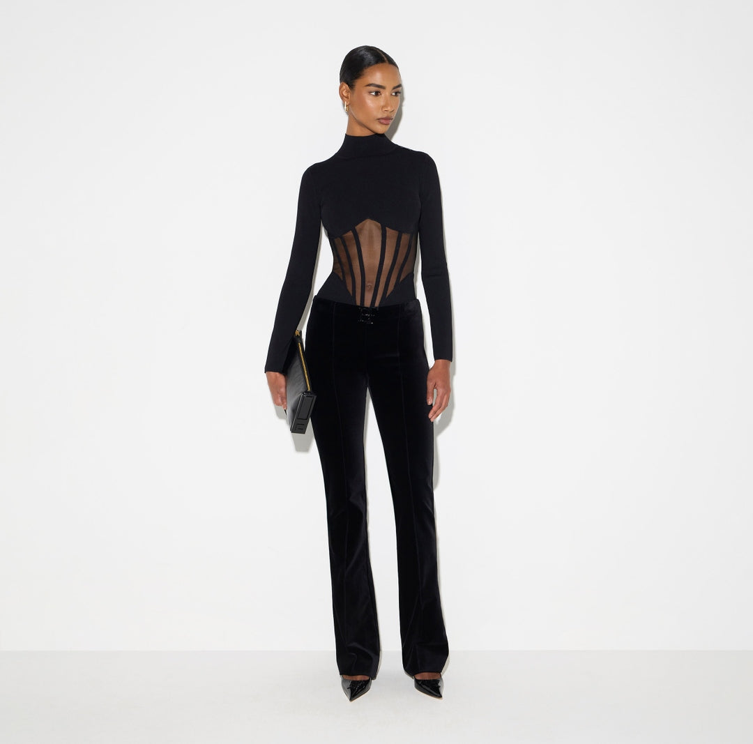 Elisabetta Franchi - Body bustier in maglia BK05S67E2 110 ELISABETTA FRANCHI 