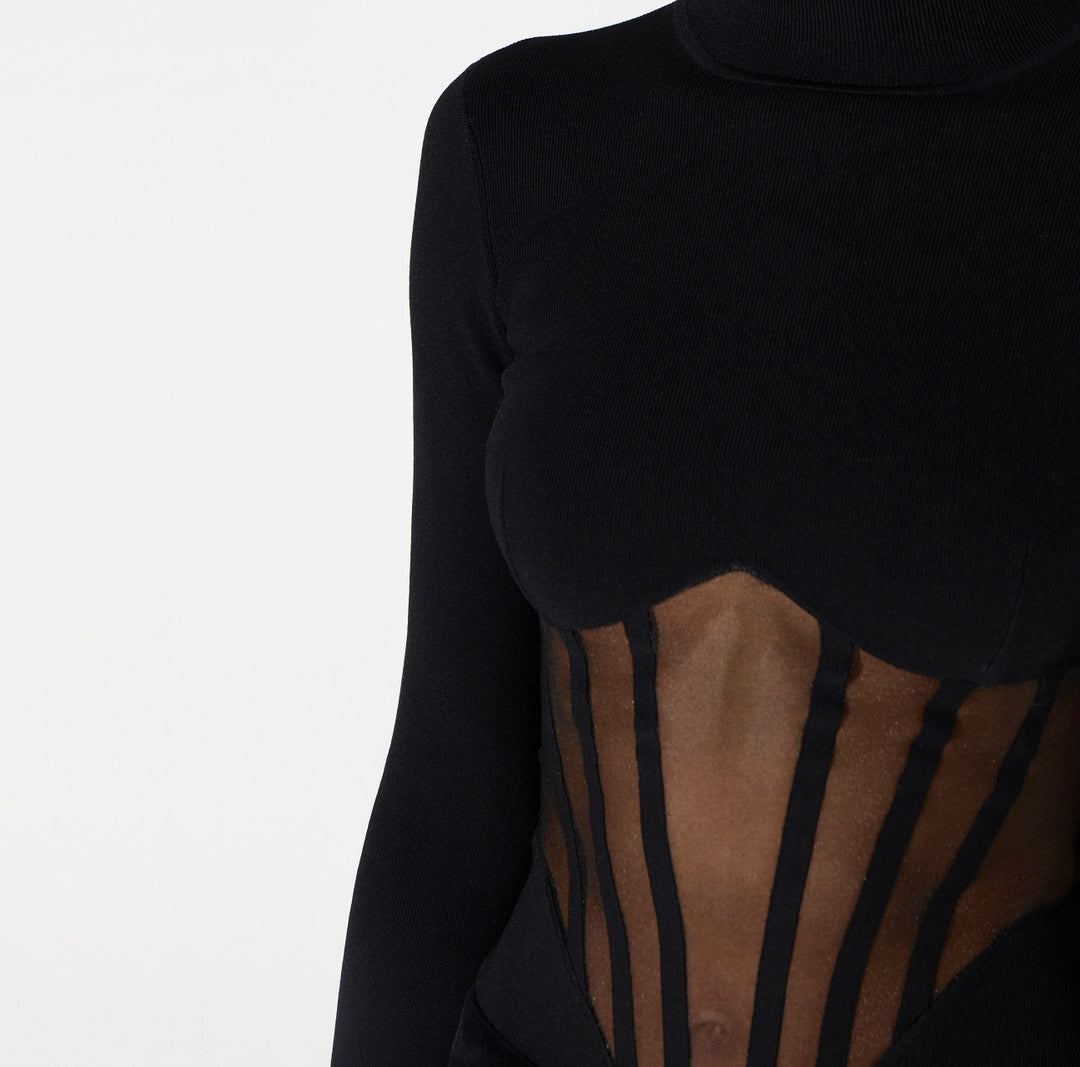 Elisabetta Franchi - Body bustier in maglia BK05S67E2 110 ELISABETTA FRANCHI 