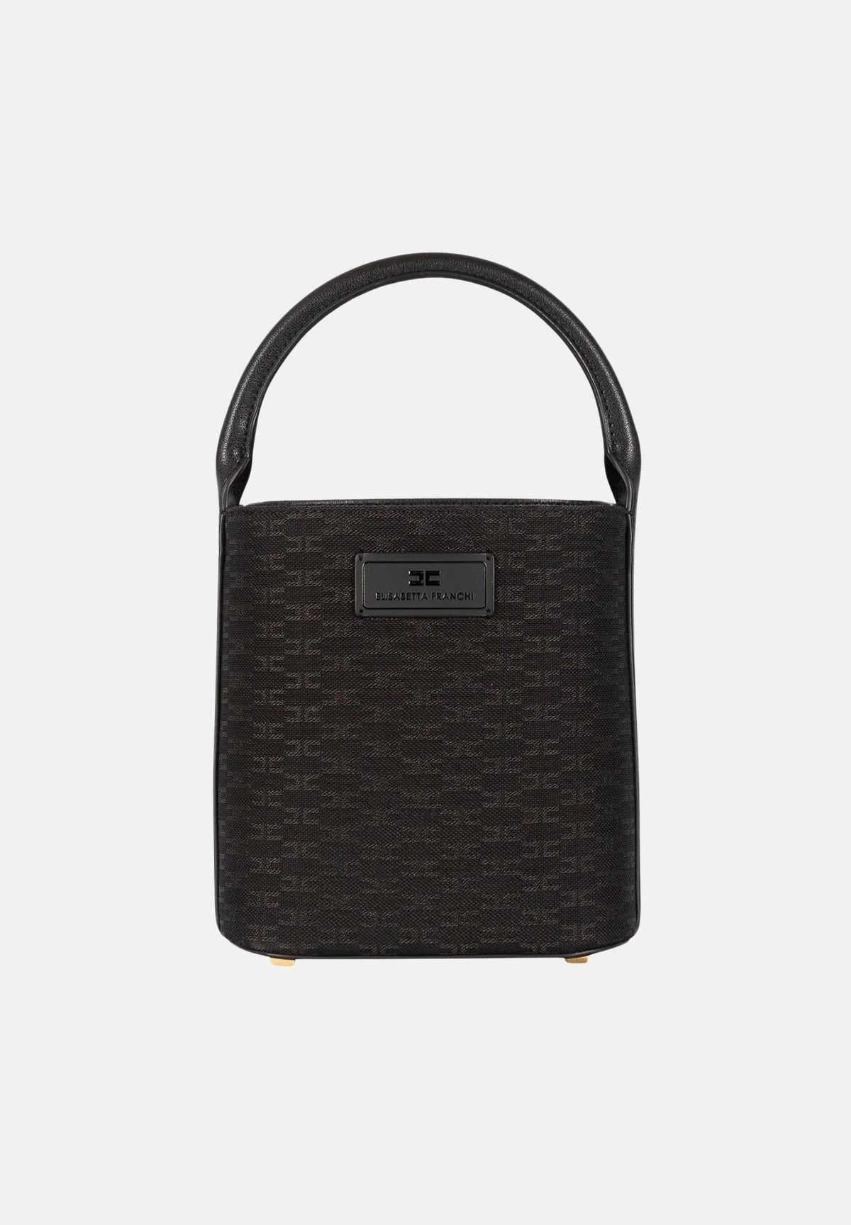 ELISABETTA FRANCHI Borsa DAILY nera con motivo monogram BS02A66E2 110 ELISABETTA FRANCHI 
