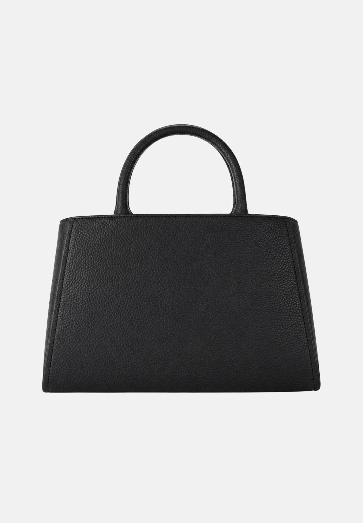 ELISABETTA FRANCHI Borsa TOTE nera  con maxi logo frontale. BS06A66E2 110 ELISABETTA FRANCHI 