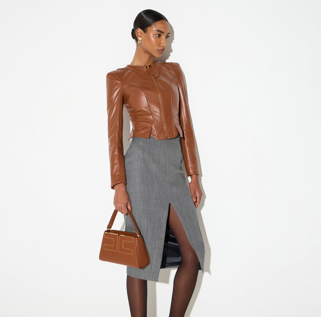 elisabetta Franchi Borsa a mano con logo<BR/> BS07A66E2 FK3 ELISABETTA FRANCHI 