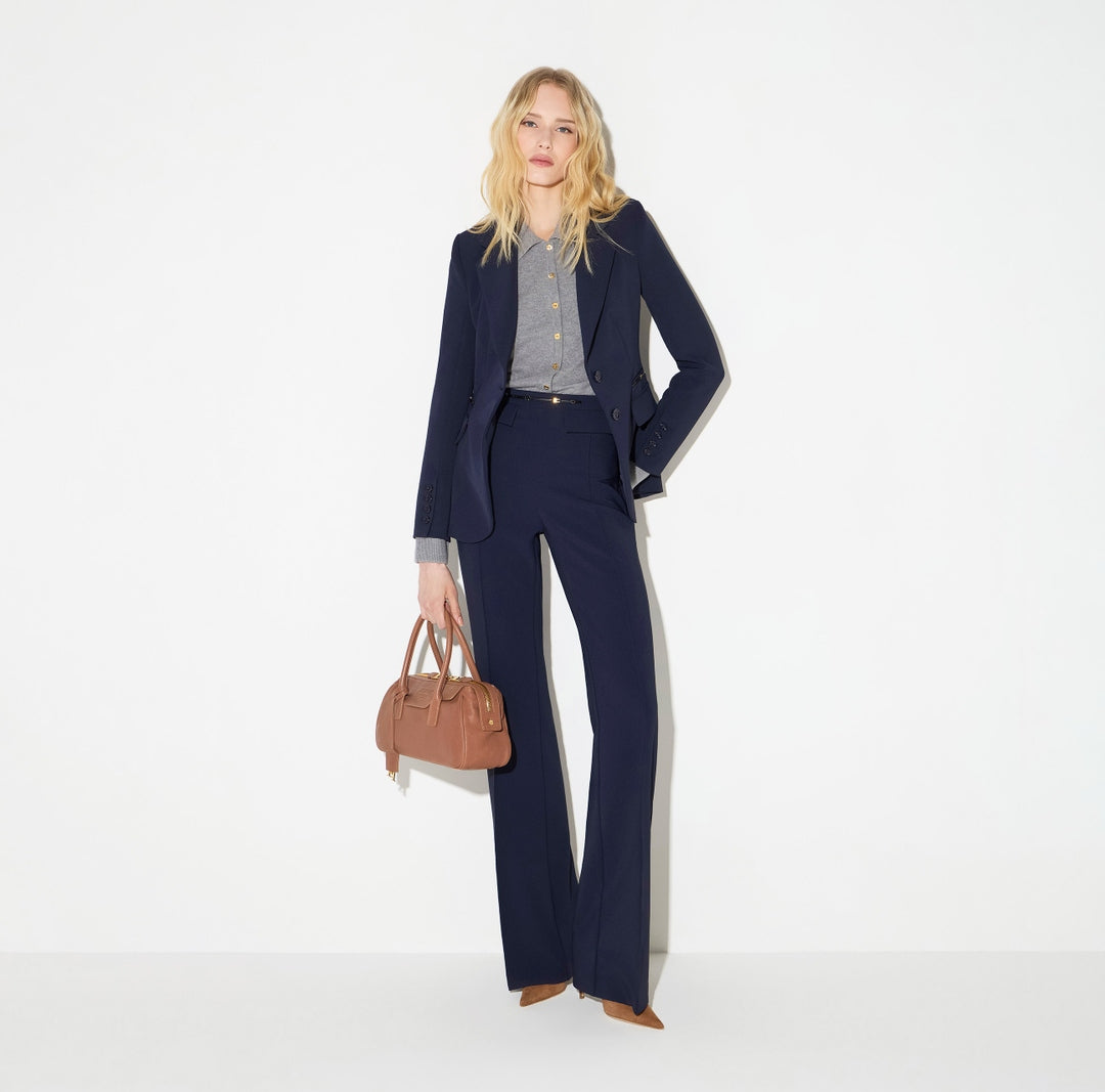Giacca monopetto in crêpe stretch GI27466E2 H88 ELISABETTA FRANCHI 