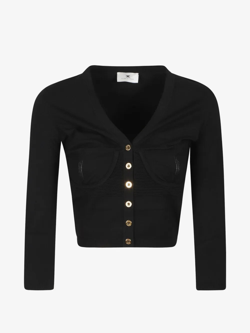 Elisabetta Franci cardigan con bottoni MK24S67E2 110 ELISABETTA FRANCHI 