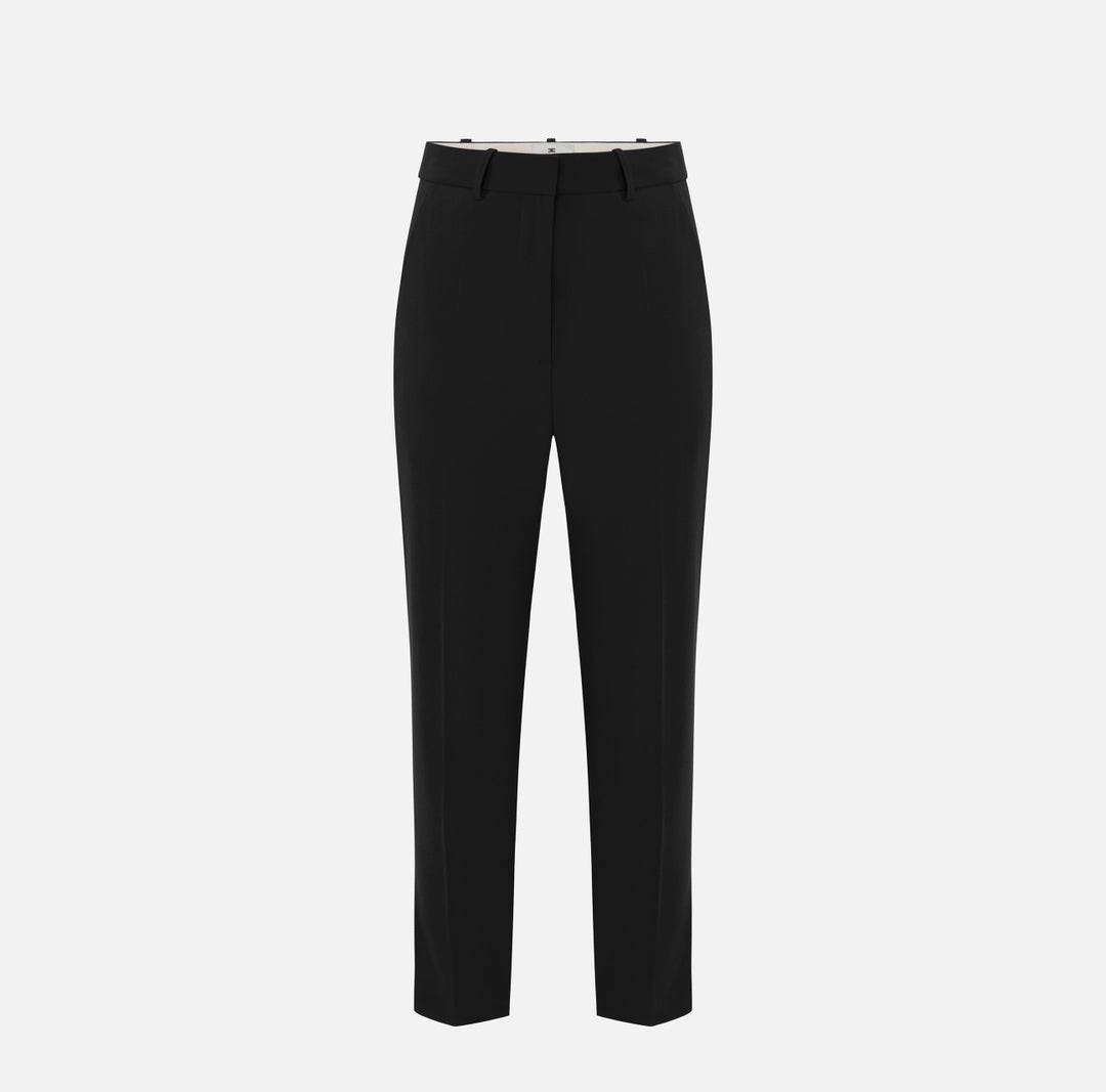 Pantaloni in crêpe leggero PA20966E2 110 ELISABETTA FRANCHI 
