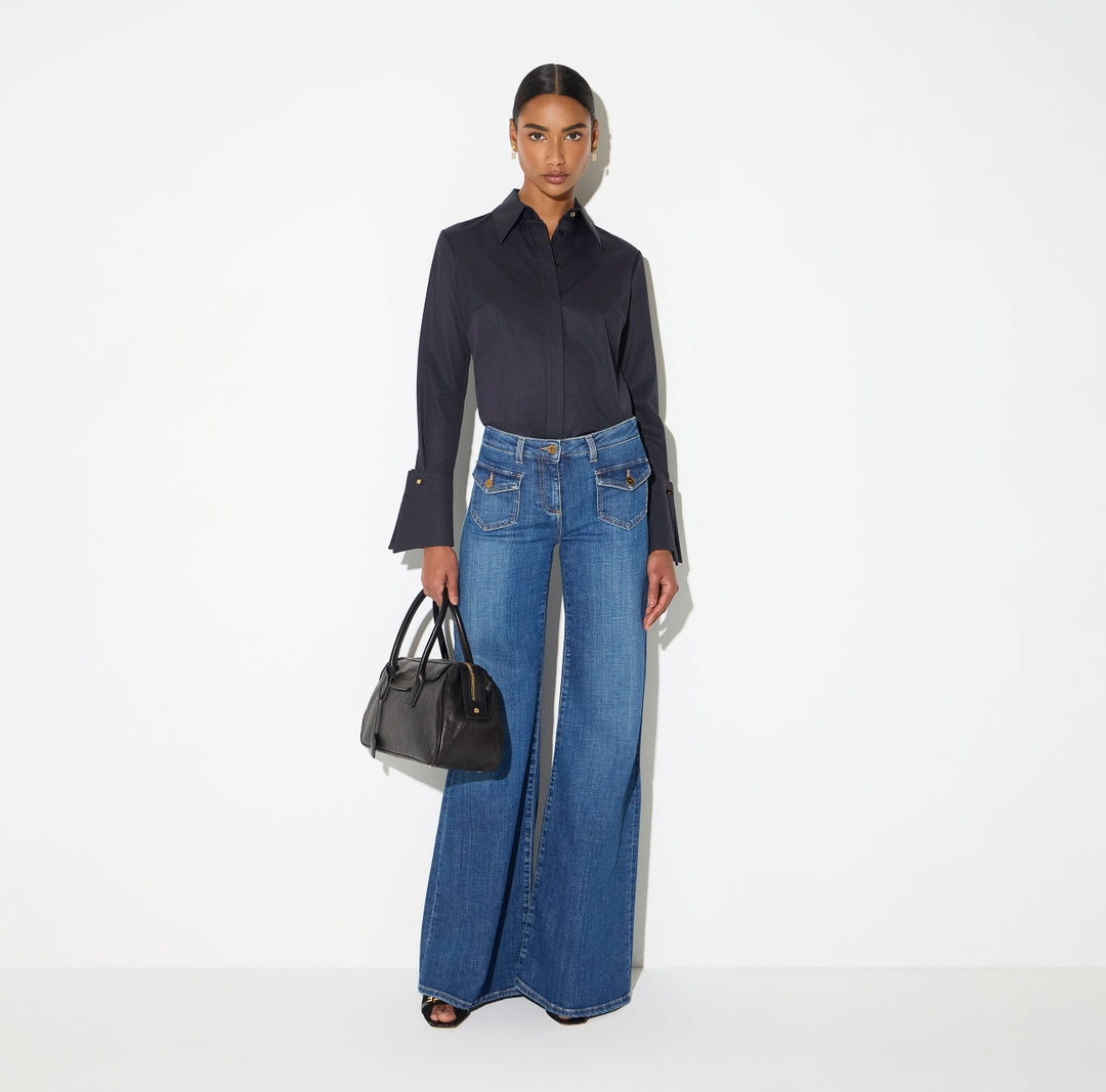 Jeans a zampa con taschini PJ18N66E2 139 ELISABETTA FRANCHI 