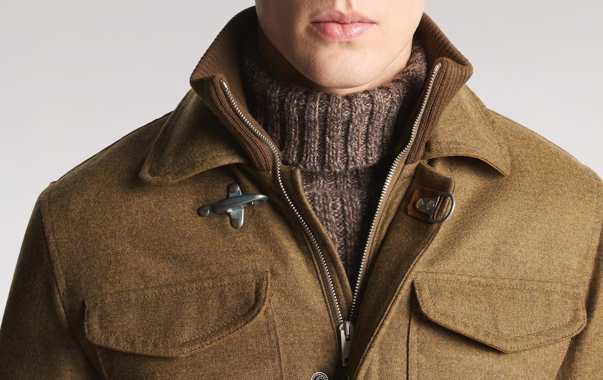 Field Jacket in saia di lana - Fay Archive<BR/> MAM1953264LYN 3S406 FAY 