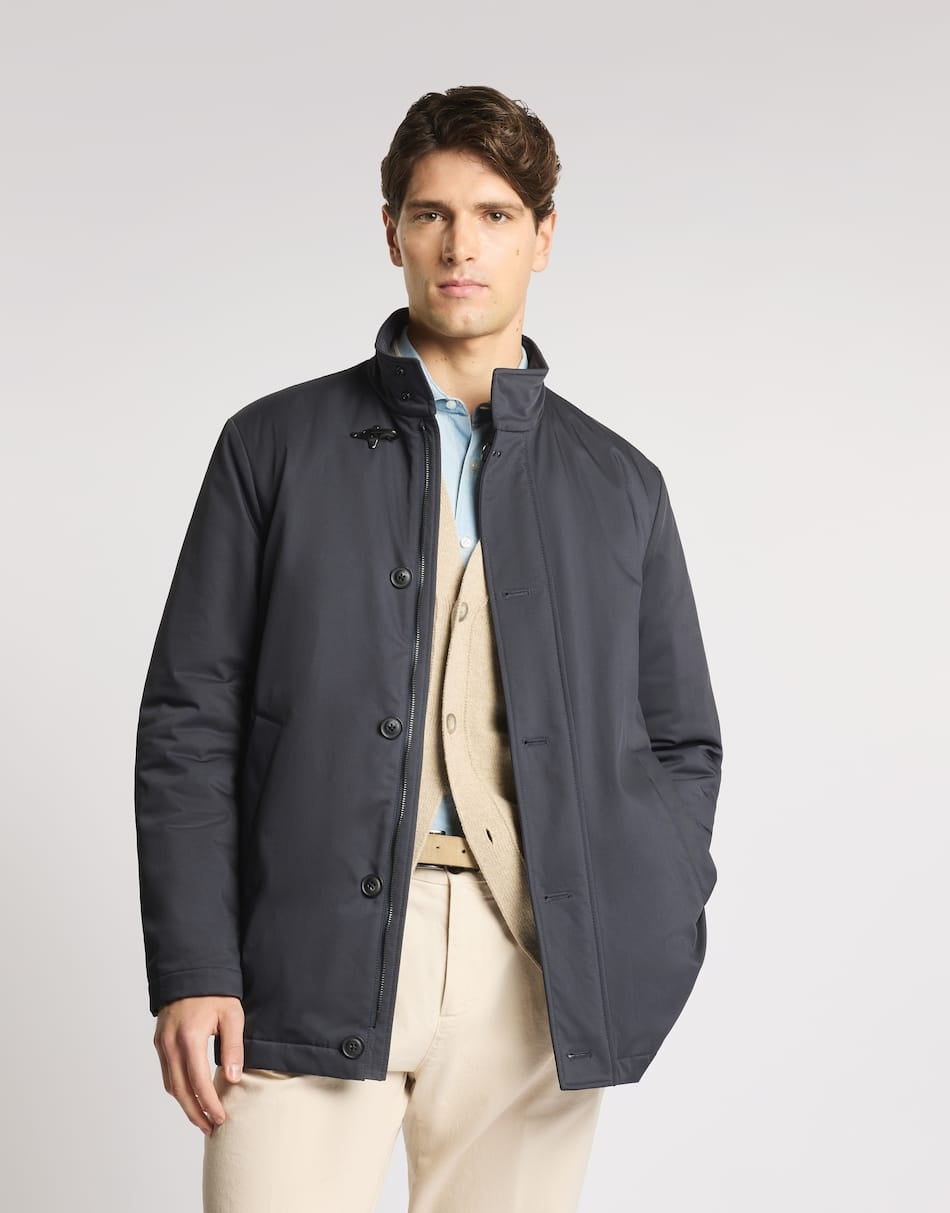 Fay Caban in gabardine tecnico<BR/> NAM13530220XL BU807 FAY 
