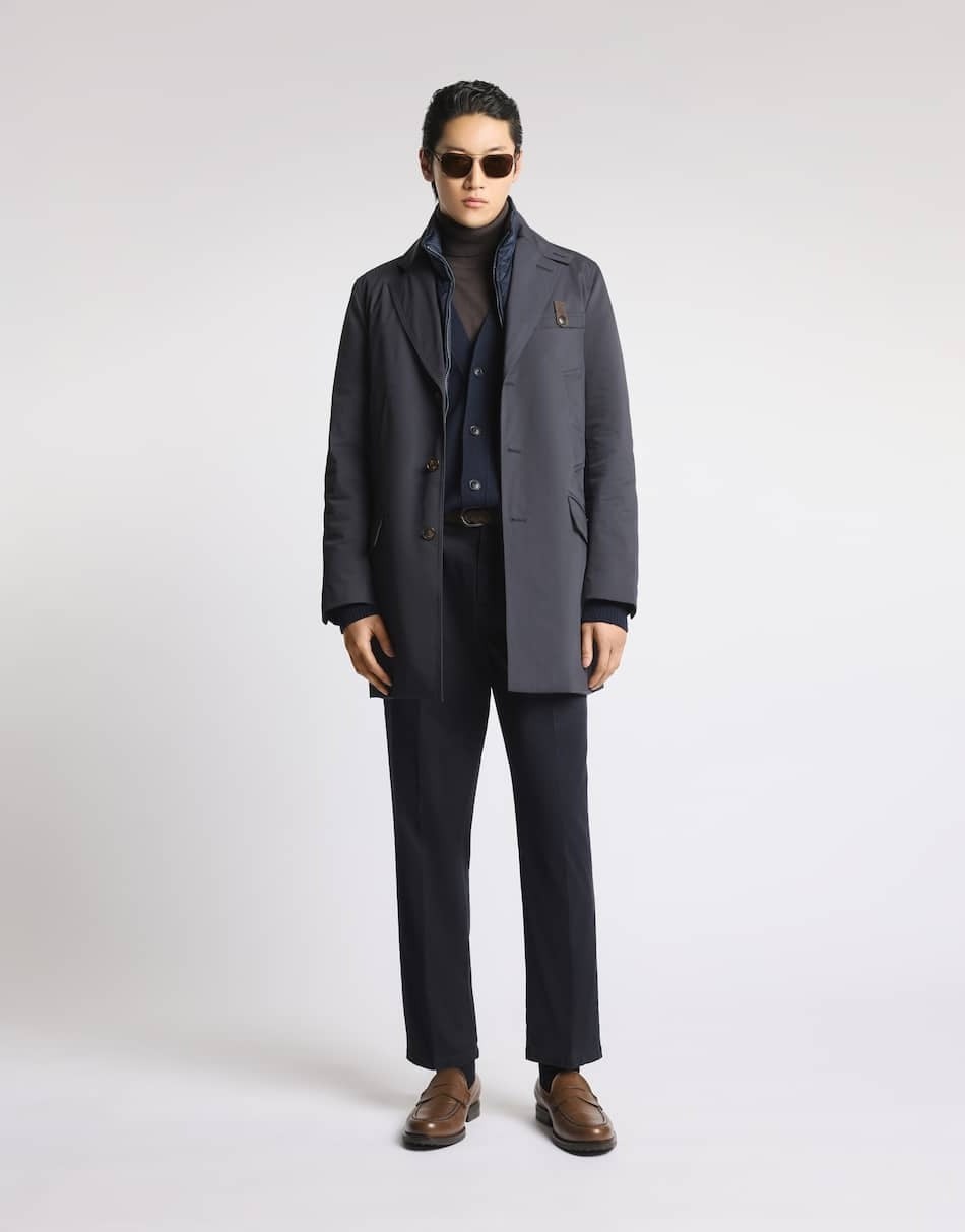 Driving Coat Double in gabardine tecnico NAM53530500XL BU807 FAY 